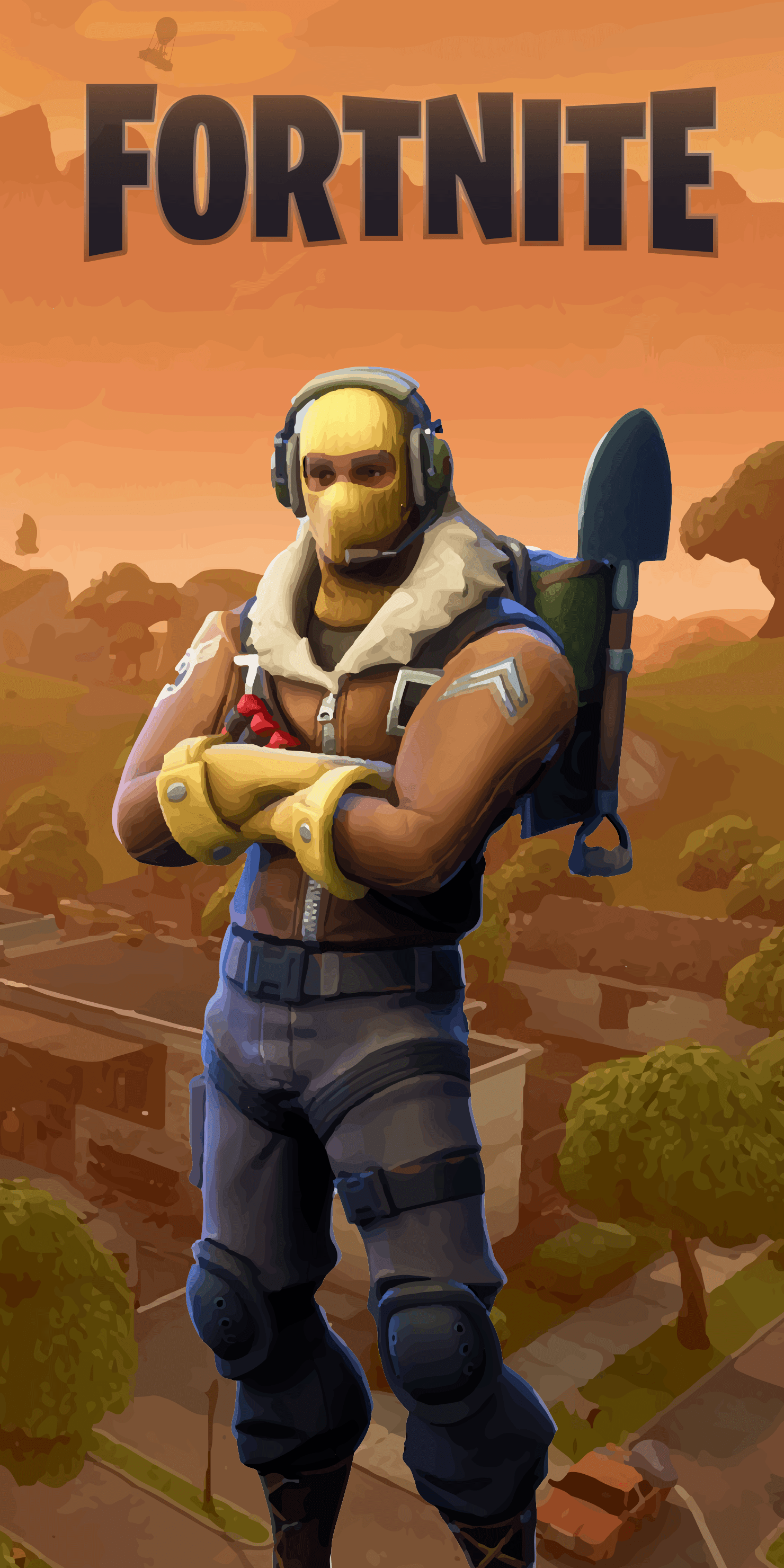 Lama Fortnite deserto, 1920x1080 Full HD, Desktop