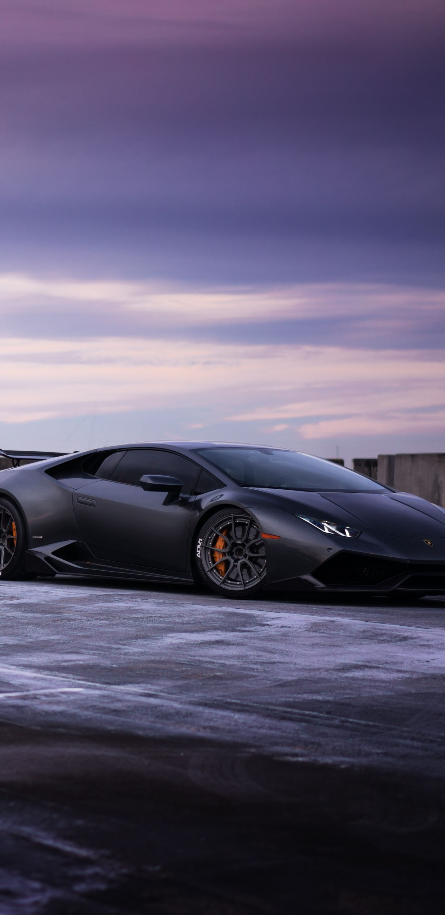 Lamborghini Huracan nera, supercar, 1440x2960 Full HD Verticale, Galaxy S
