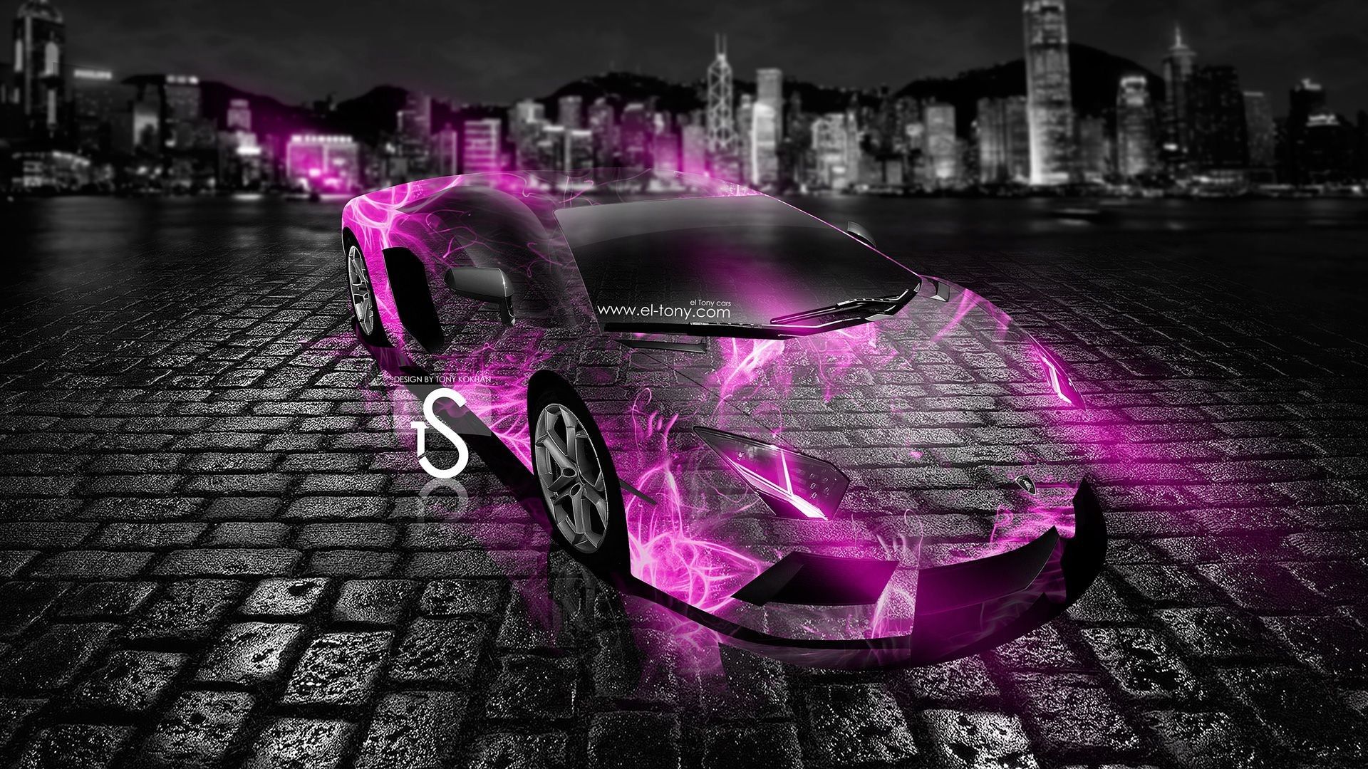 Lamborghini nera vista posteriore, 1440x2960 Verticale, Galaxy Note