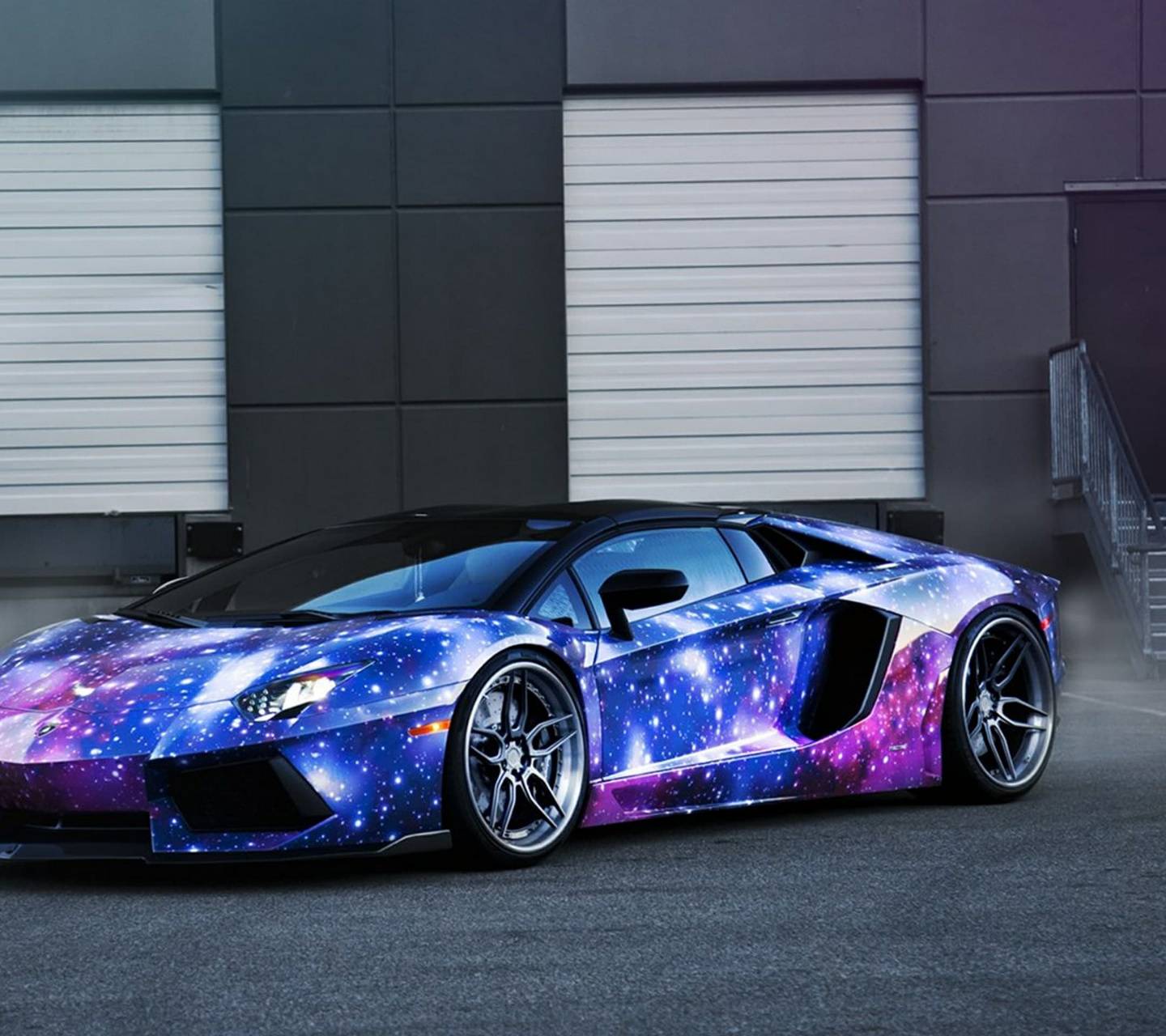 Lamborghini con livrea galassia, 1440x1280 HD, ROG Asus Laptop