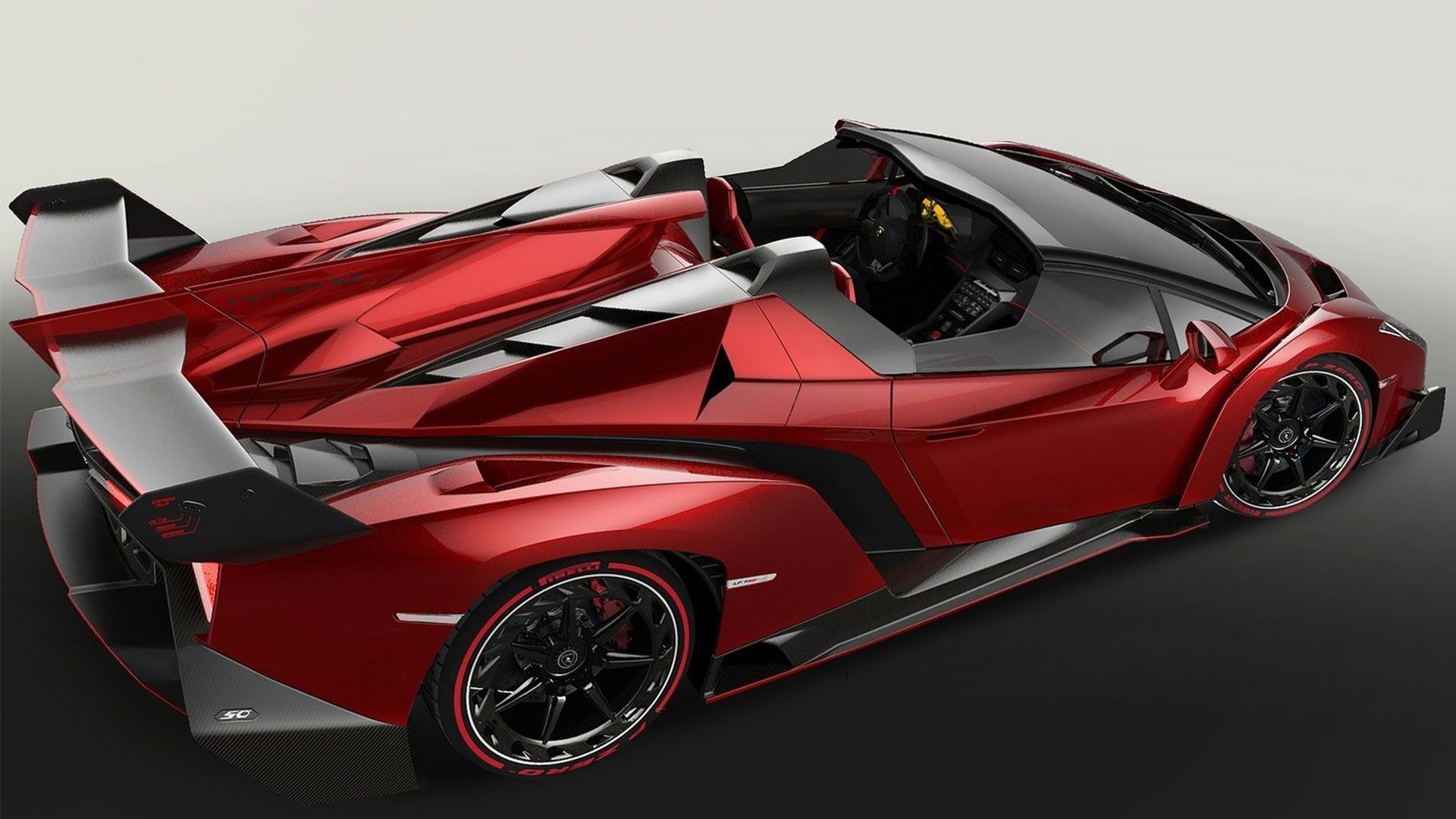 Lamborghini Veneno rossa, hypercar, 1920x1080 1080p, PC