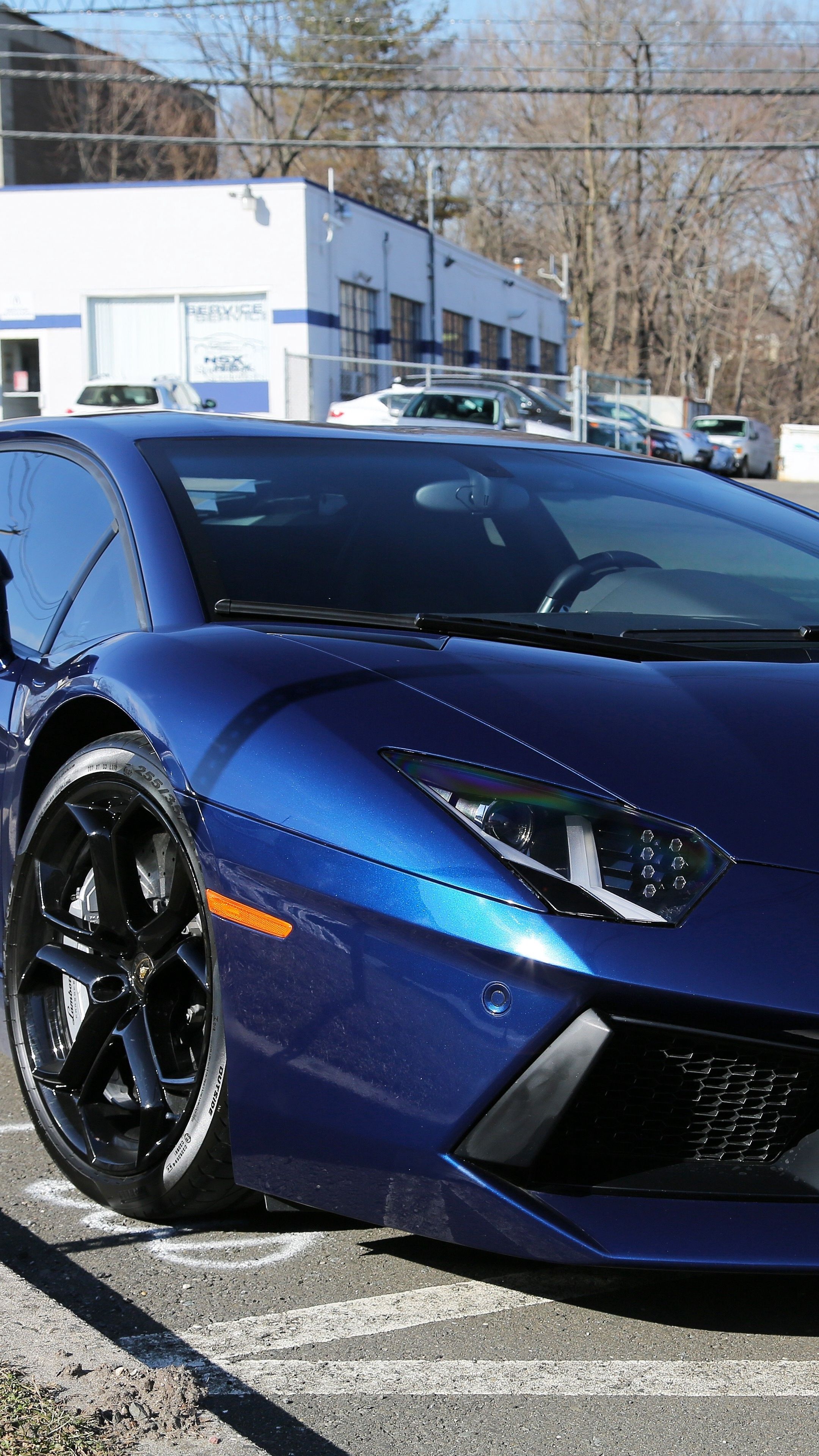Lamborghini bianca frontale, 720x1280 Verticale, Samsung Galaxy