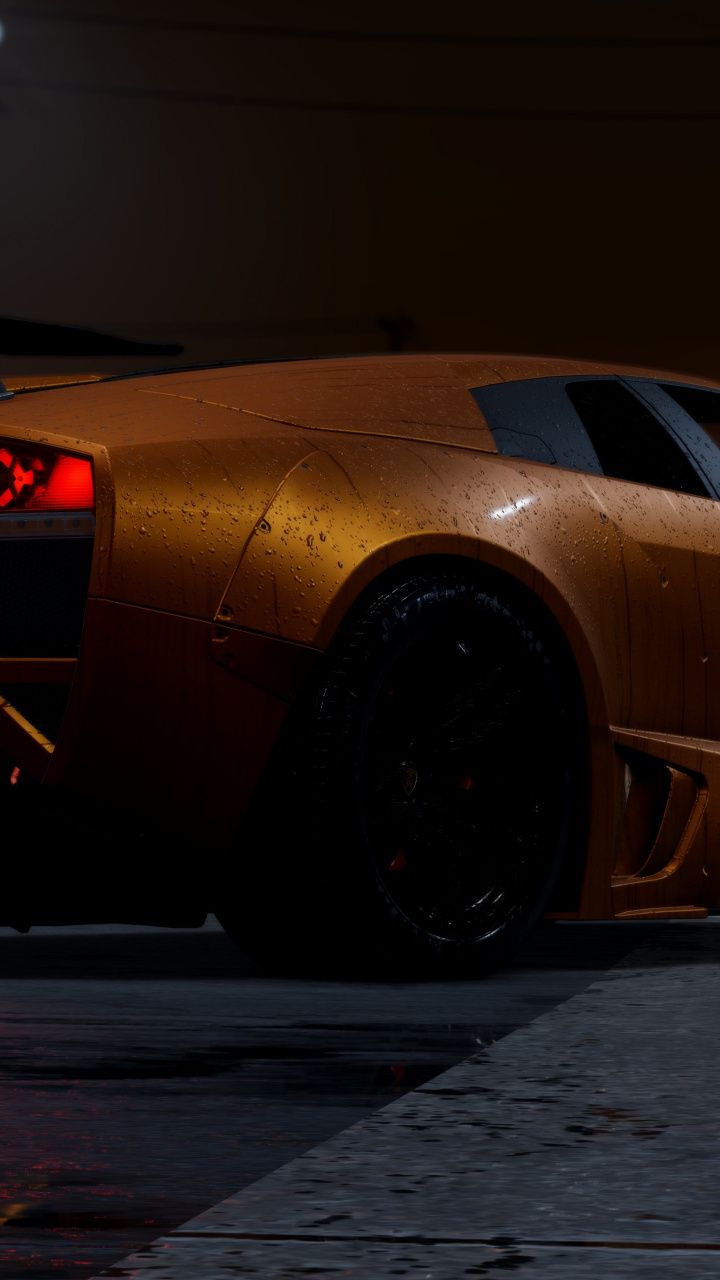 Lamborghini con effetto neon rosa, 1920x1080 1080p, Desktop