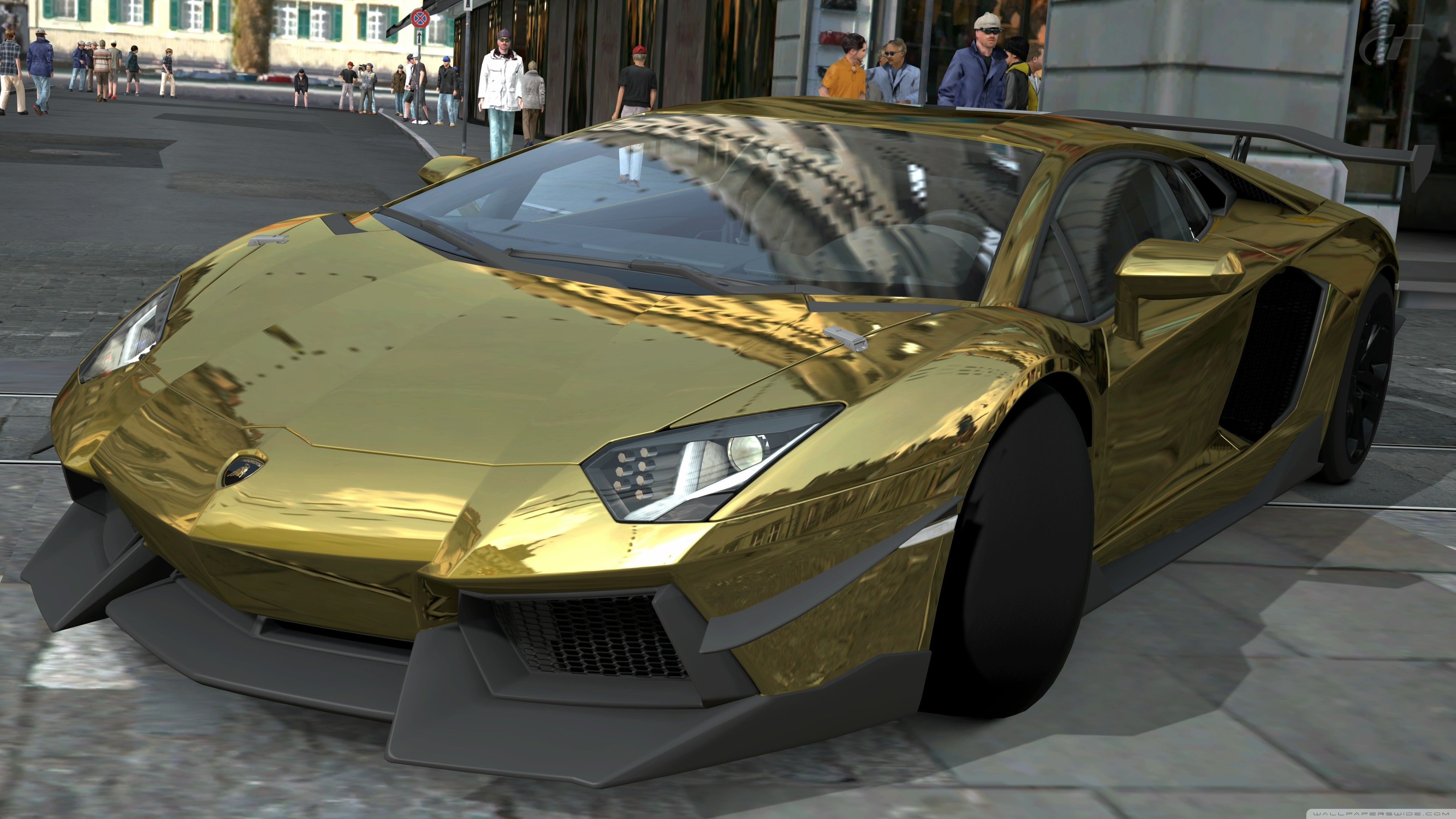 Lamborghini Aventador oro, 1920x1080 Full HD, PC