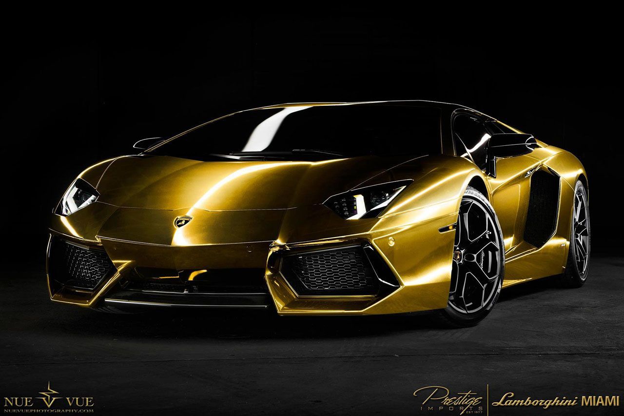 Lamborghini Aventador oro cromato, 1280x853 HD, Desktop