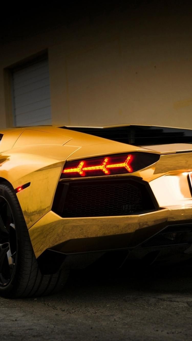 Lamborghini Aventador oro, 750x1334 Verticale, Mobile