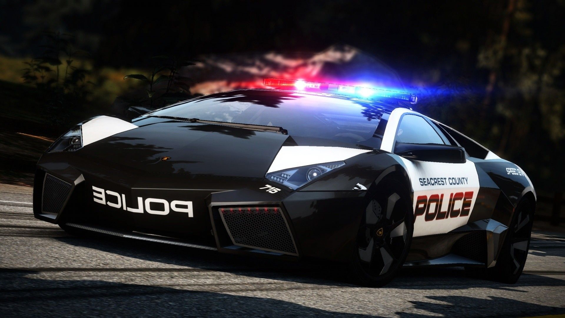 Lamborghini Reventon polizia, 1920x1080 1080p, PC Desktop