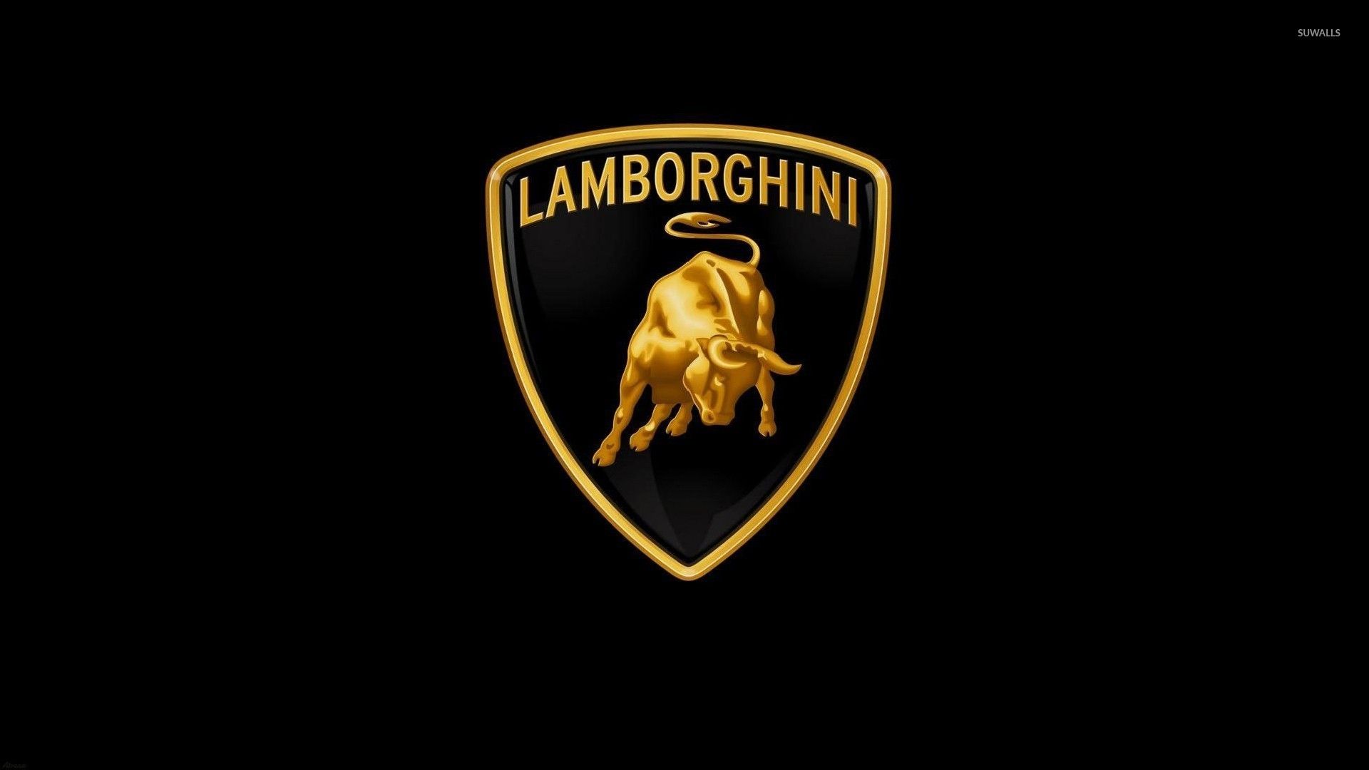 Lamborghini nera cerchi oro, 1920x1080 1080p, PC