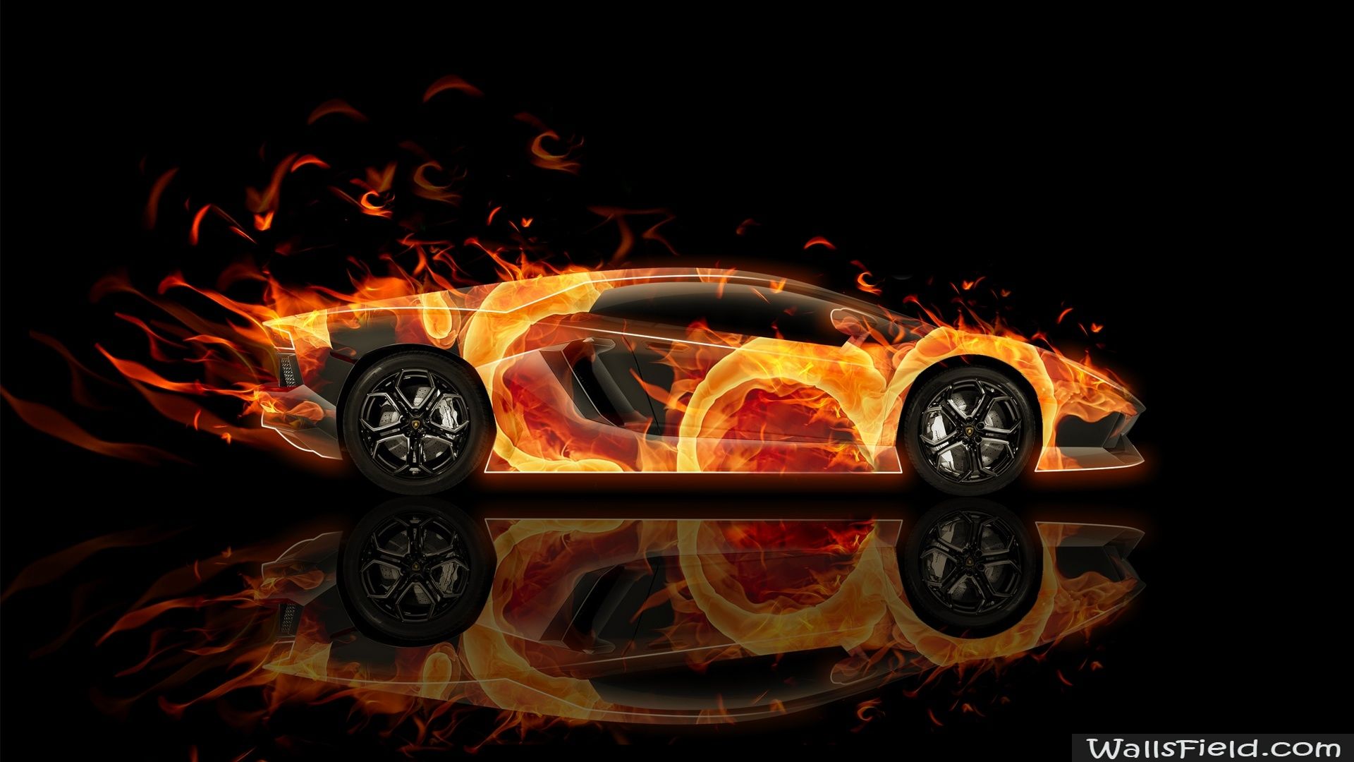 Lamborghini Aventador dorata, 3000x1691 2K, Desktop