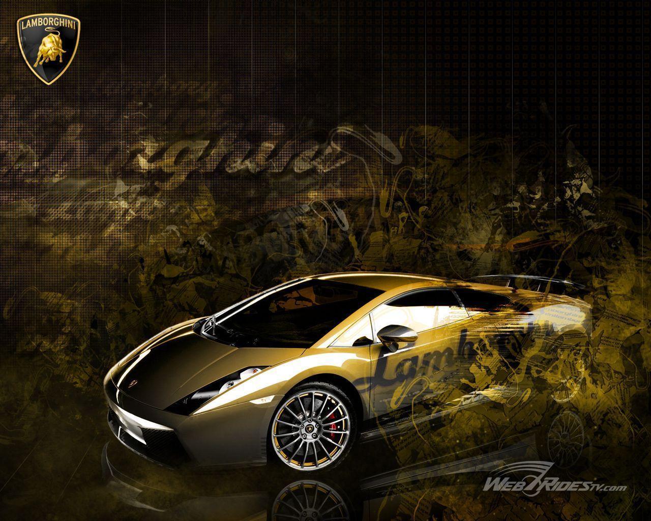 Lamborghini Gallardo oro arte grunge, 1280x1024 720p, Acer Nitro