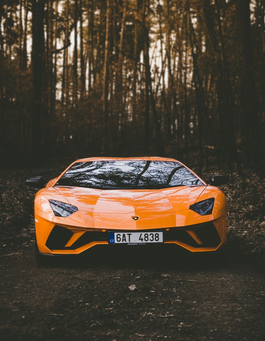 Lamborghini Aventador arancione bosco, 1080x1388 Full HD Verticale, Smartphone