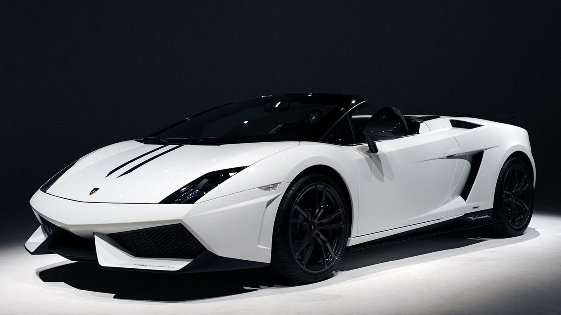 Lamborghini Gallardo Spyder bianca, 1920x1080 1080p, Laptop