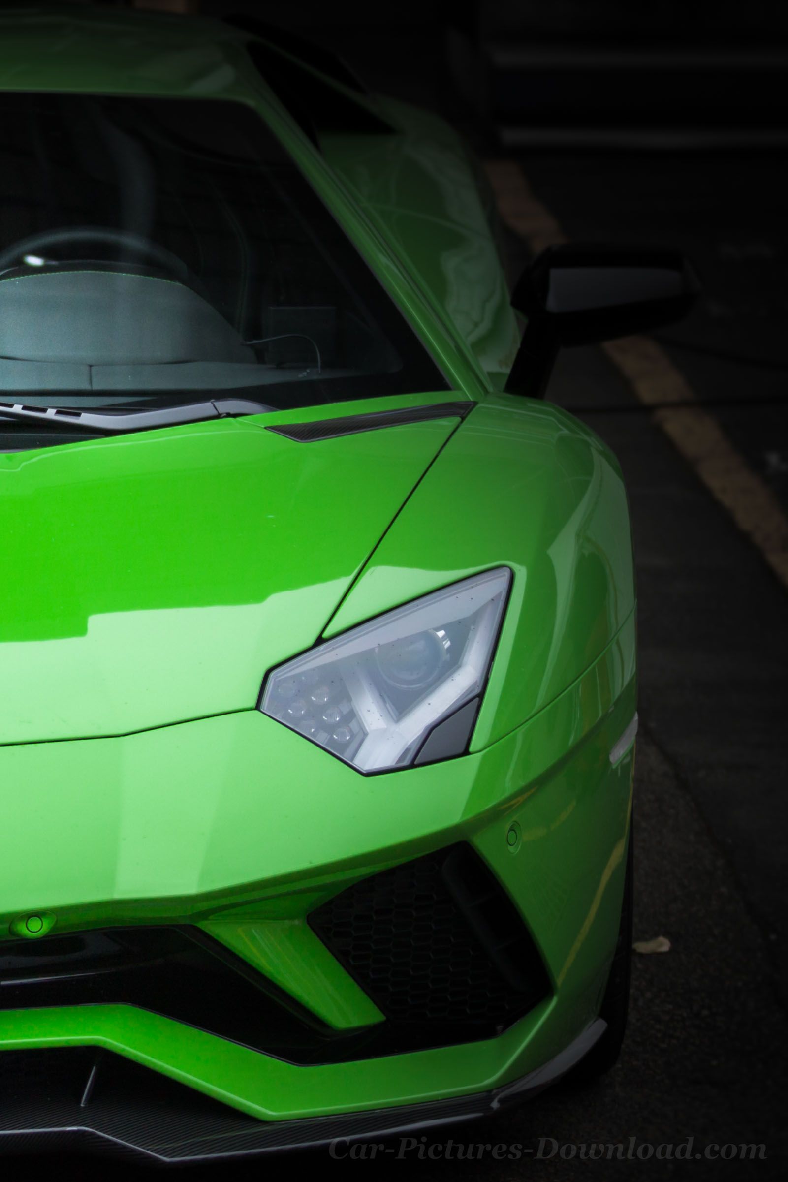 Lamborghini Aventador S verde dettaglio, 1601x2402 Full HD Verticale, Smartphone