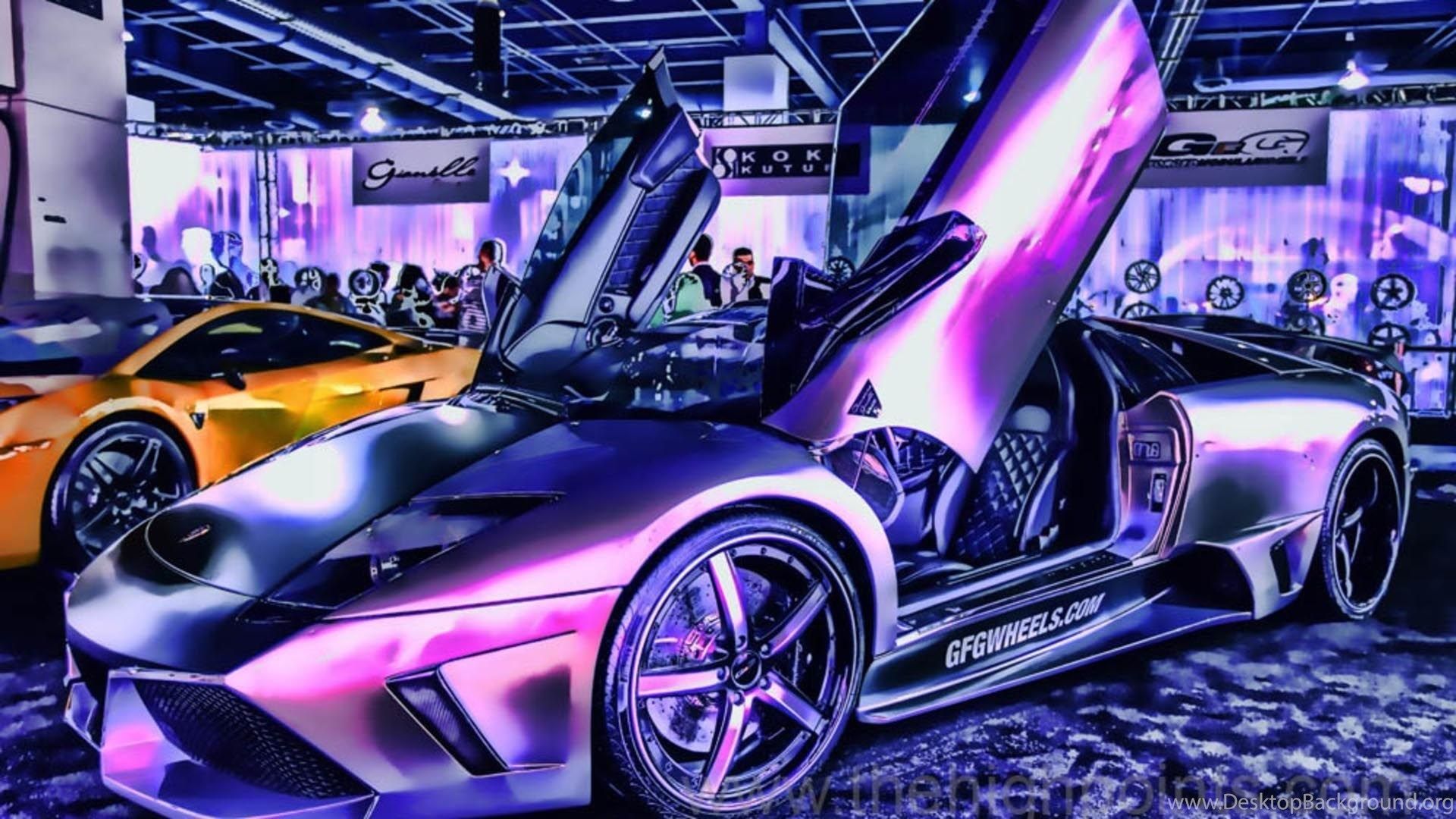 Lamborghini Aventador viola salone, 1920x1080 1080p, PC