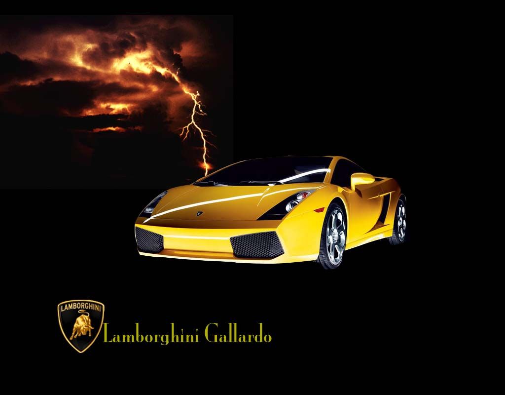Lamborghini Gallardo gialla fulmine, 1024x800 HD, Laptop