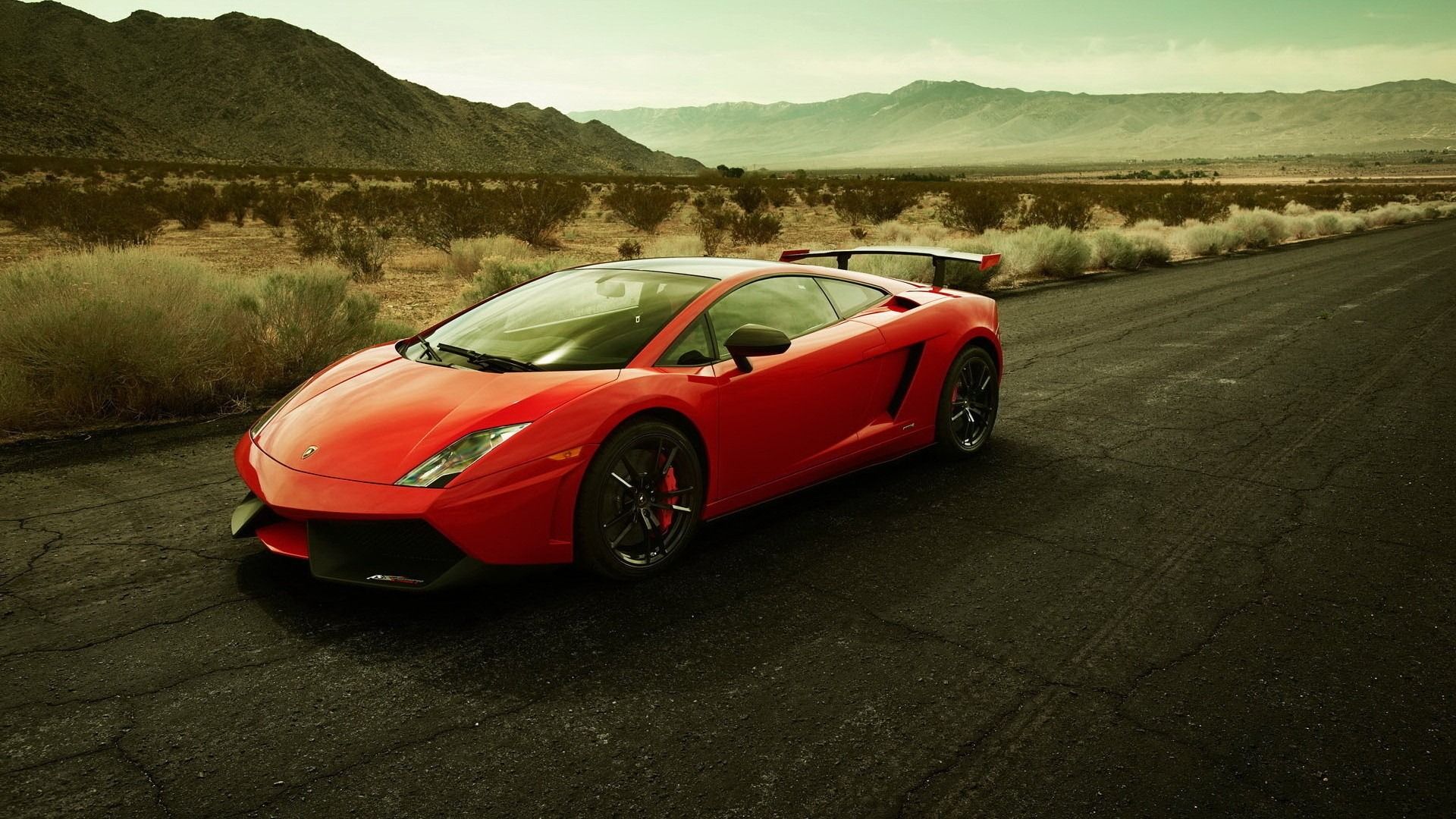 Lamborghini Gallardo rossa deserto, 1920x1080 1080p, Desktop