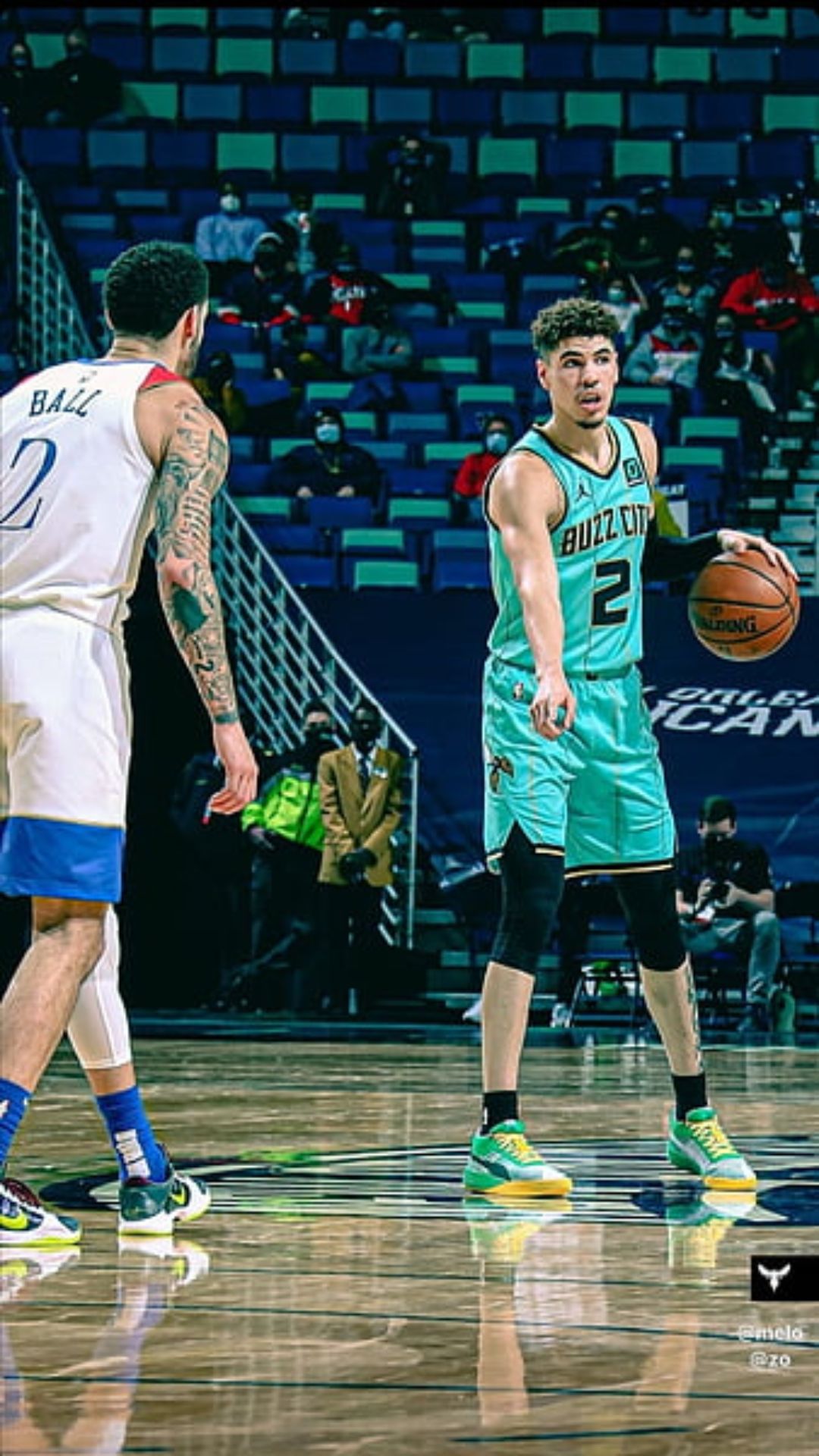LaMelo Ball basket Hornets, 1080x1920 Verticale, Telefono
