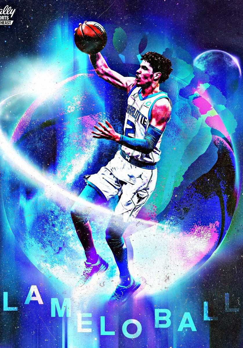LaMelo Ball basket, 838x1200 Verticale, POCO