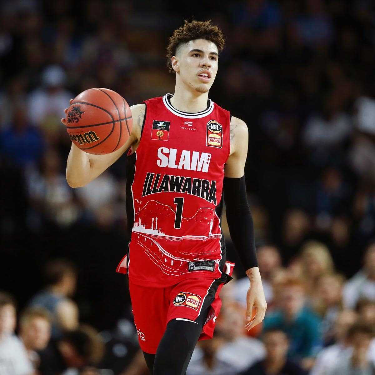 Giocatore basket maglia rossa Illawarra, 1200x1200 HD, PC