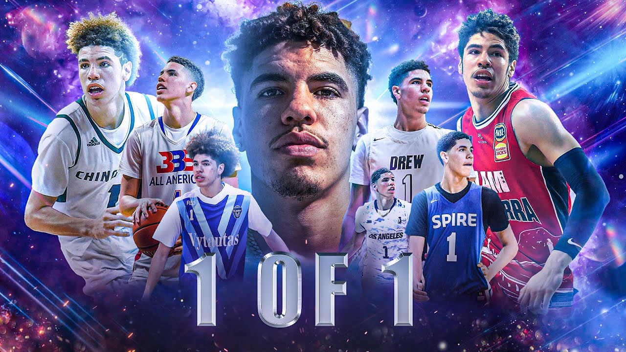 LaMelo Ball collage basket, 1280x720 HD, Desktop