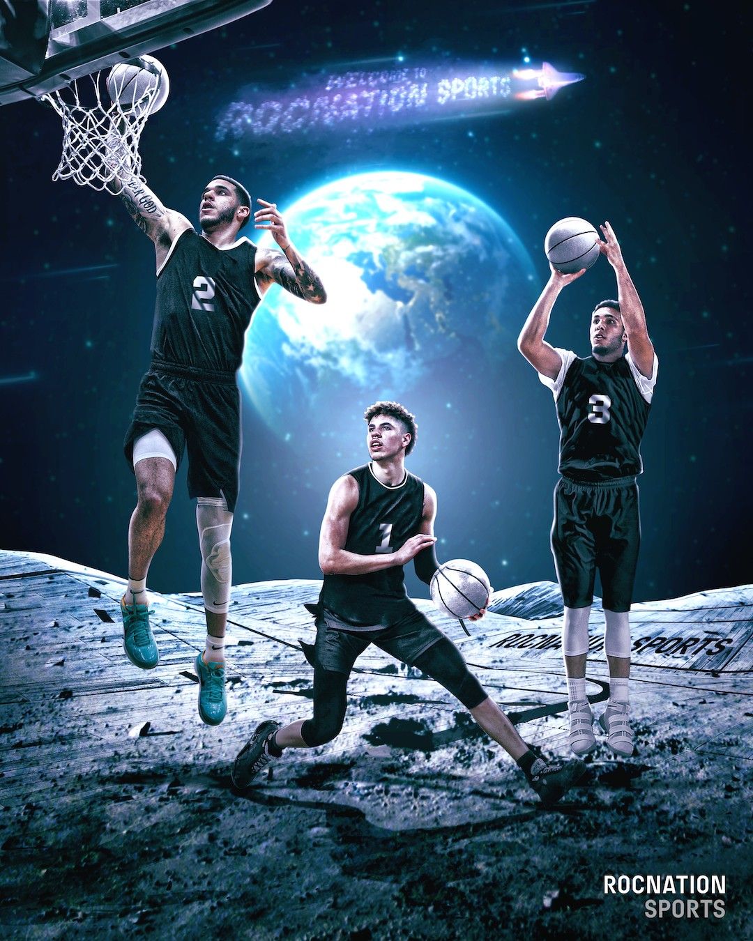 Cestista LaMelo Ball spazio, 1080x1350 Full HD Verticale, Smartphone