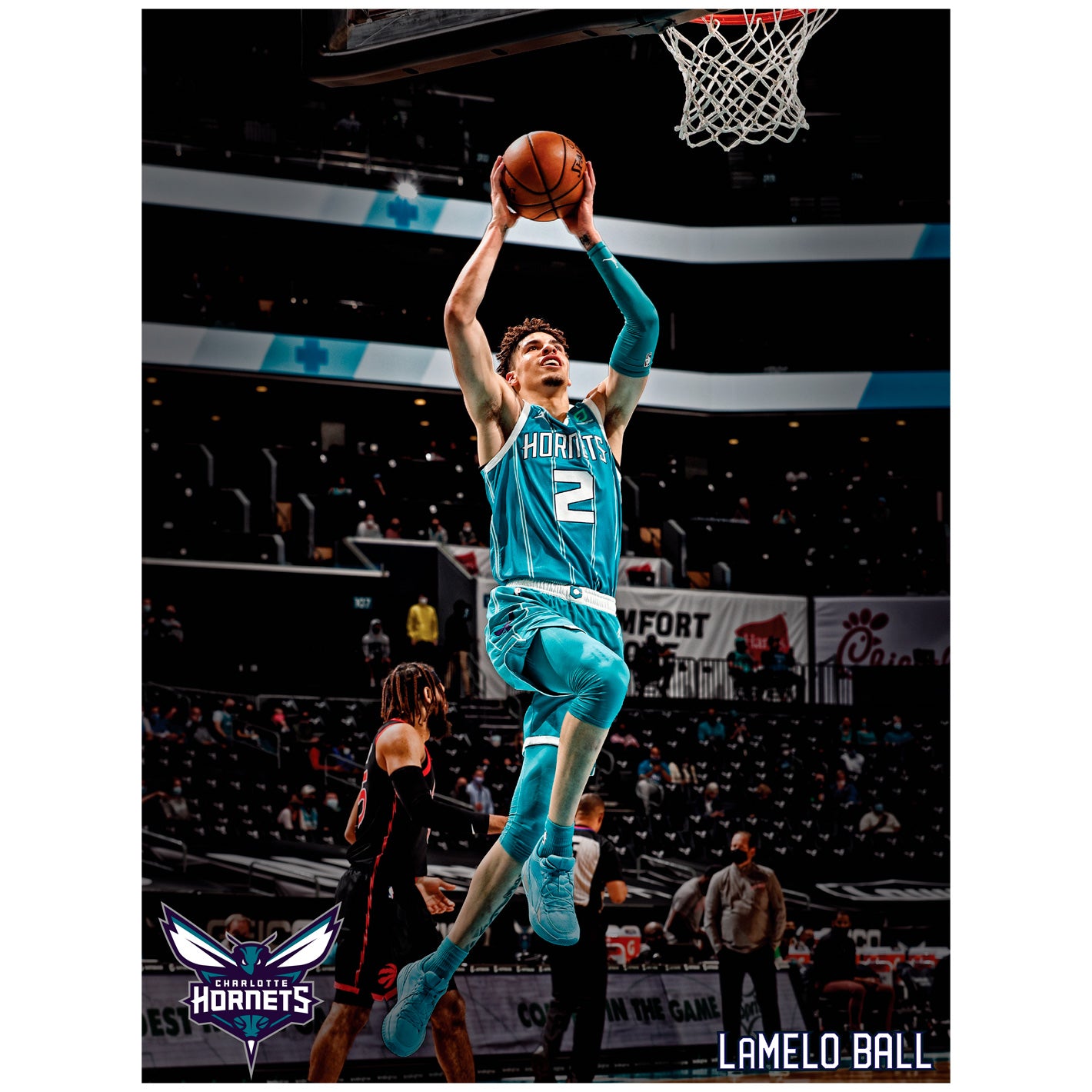 LaMelo Ball Hornets schiacciata, 1420x1420 HD, Desktop