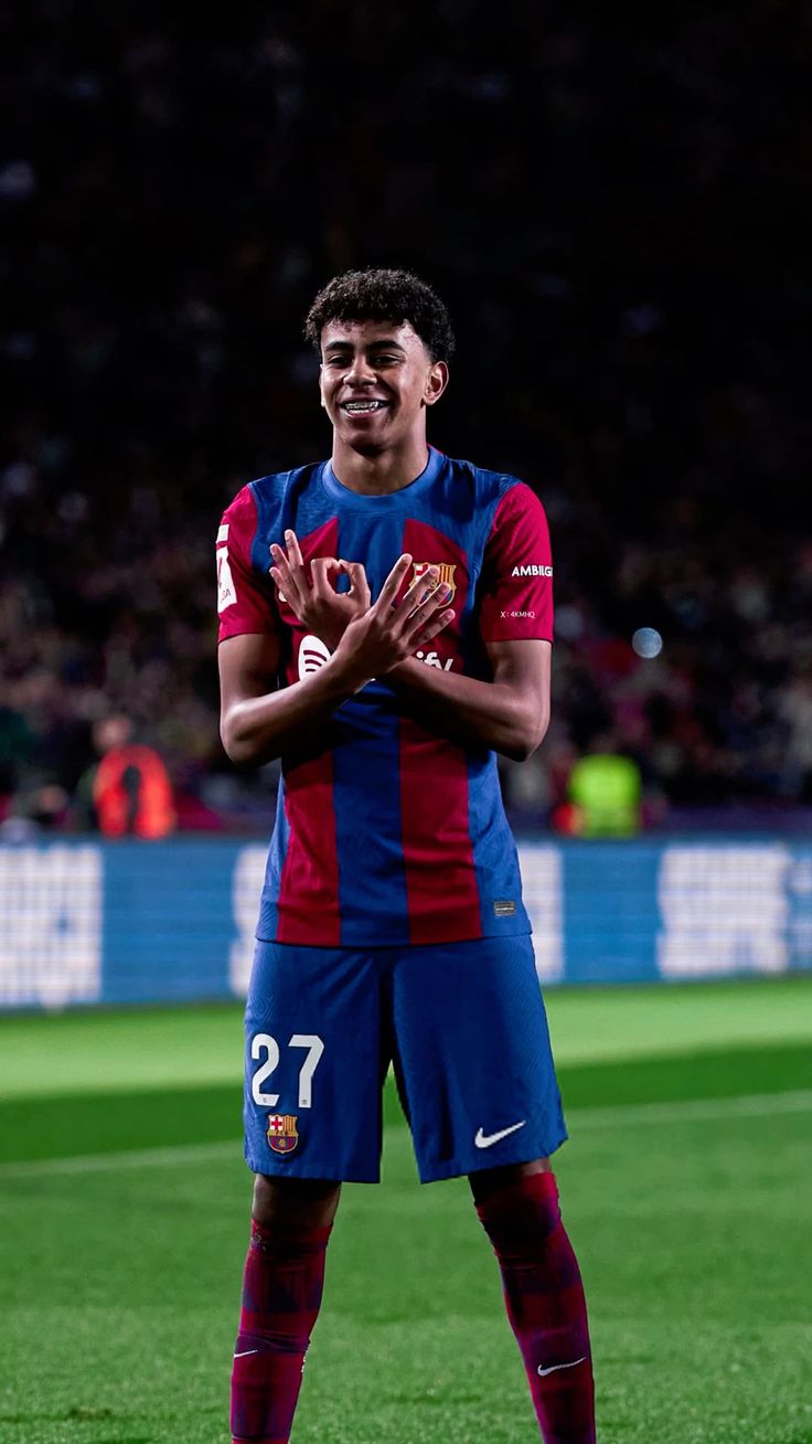 Calciatore Barcellona esulta numero 27, Liga, 736x1308 Full HD Verticale, iPhone