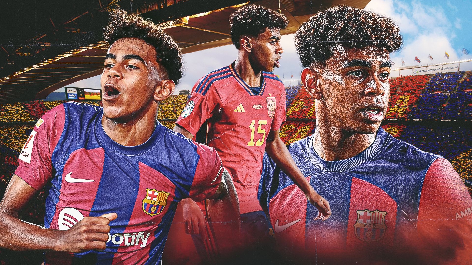 Lamine Yamal calciatore Barcellona, 1920x1080 Full HD 1080p, PC Desktop
