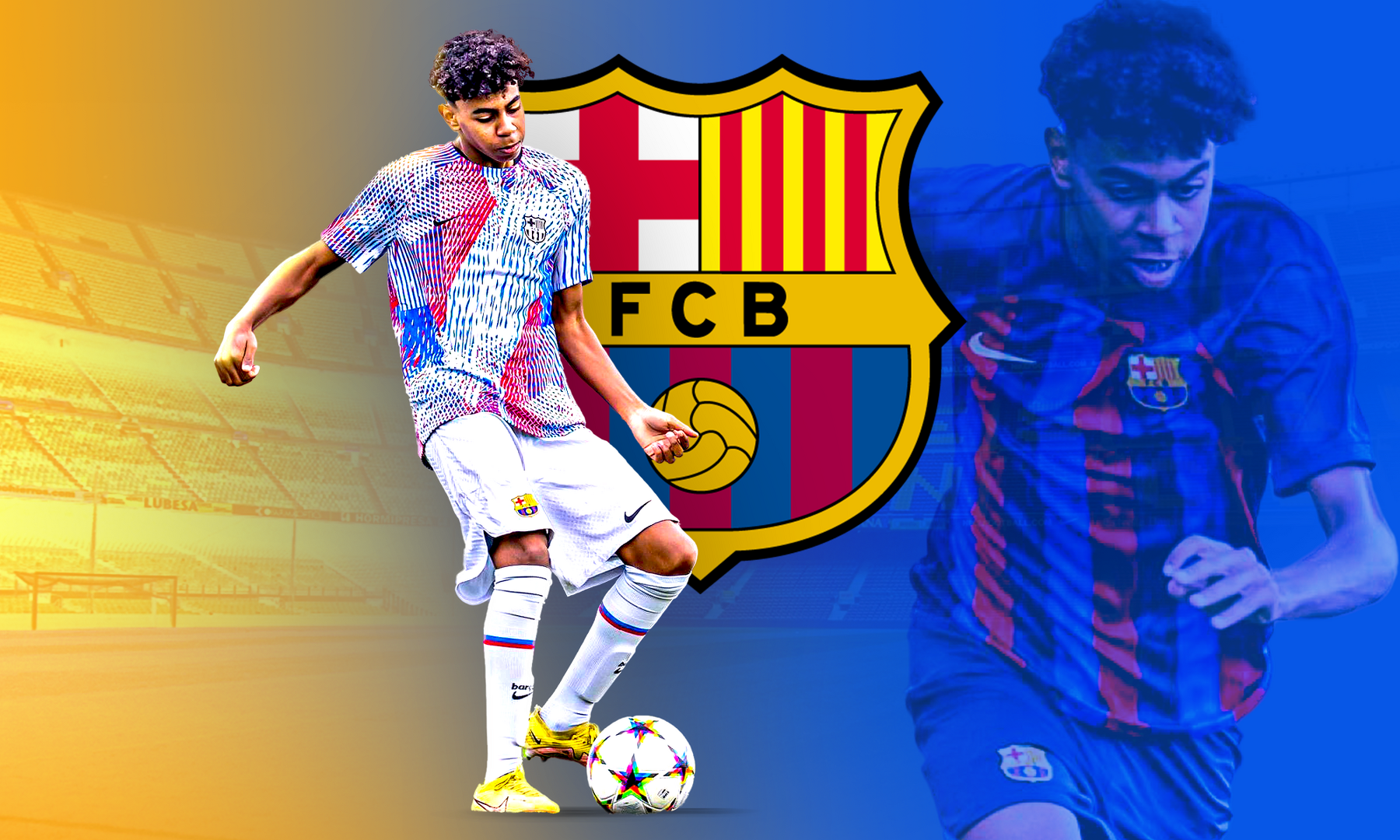 Lamine Yamal Barcelona calciatore, 1800x1080 HD, Laptop