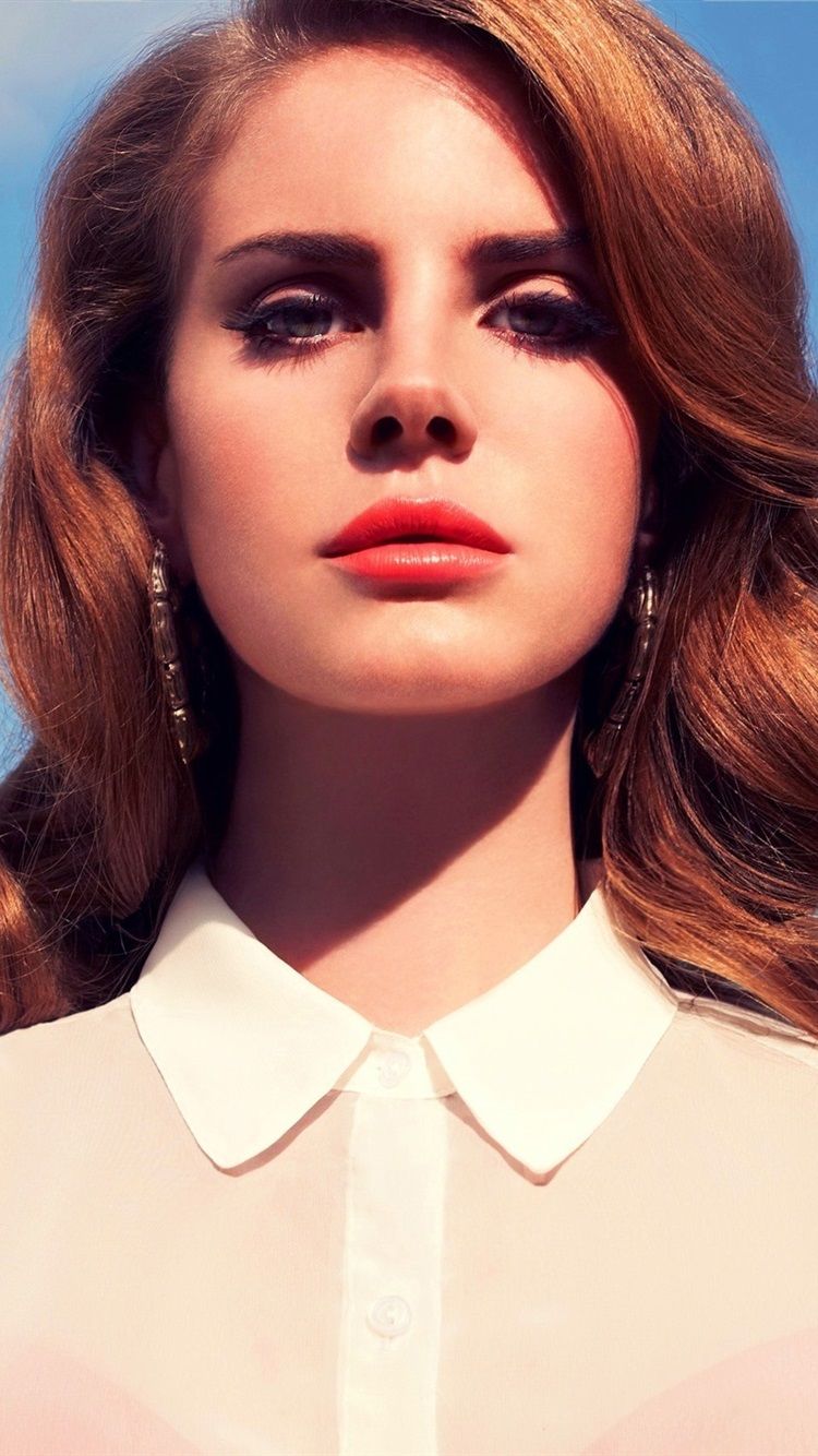 Lana Del Rey ritratto camicia bianca, 750x1334 Full HD Verticale, iPhone
