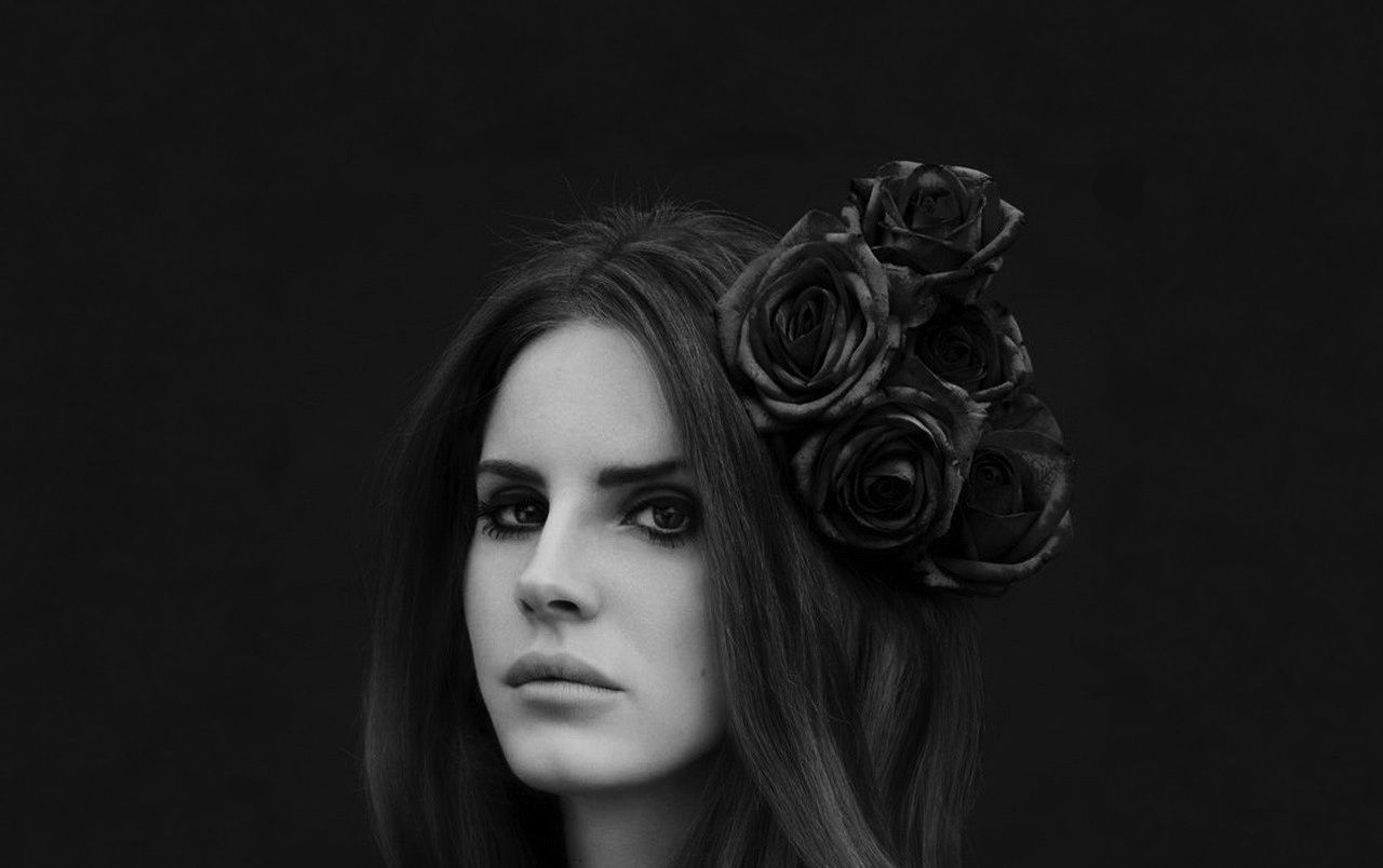 Lana Del Rey rose nere bianco/nero, Elizabeth Grant, 1280x804 HD, Desktop