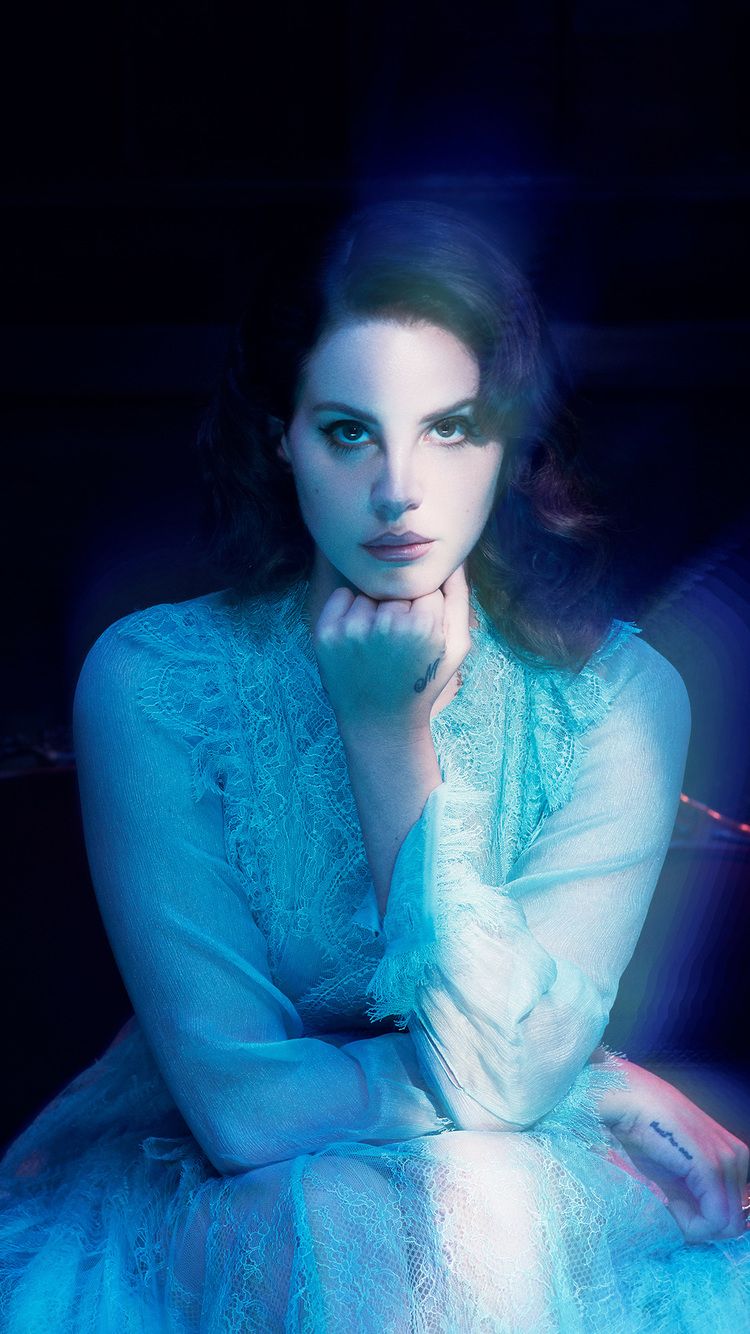 Lana Del Rey abito azzurro, Elizabeth Grant, 750x1334 Verticale, iPhone Air