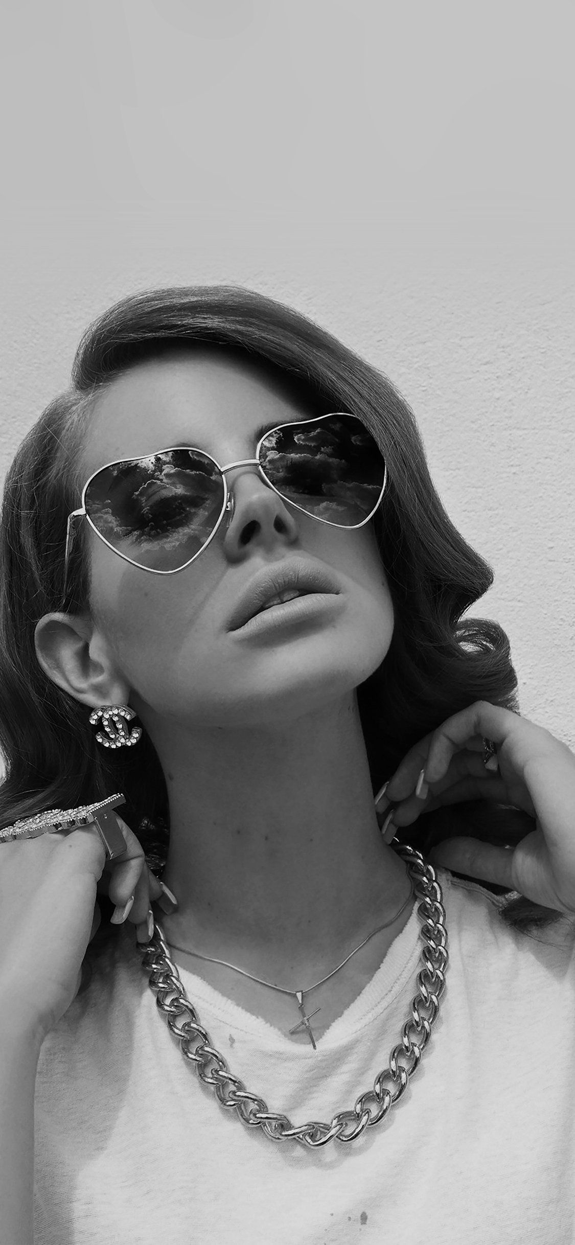 Lana Del Rey occhiali a cuore, 1125x2436 Verticale, iPhone
