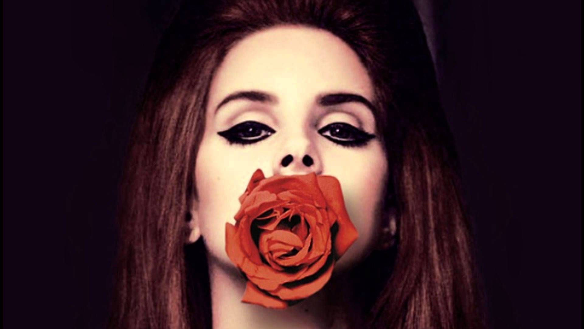 Lana Del Rey rosa rossa bocca, 1920x1080 1080p, PC