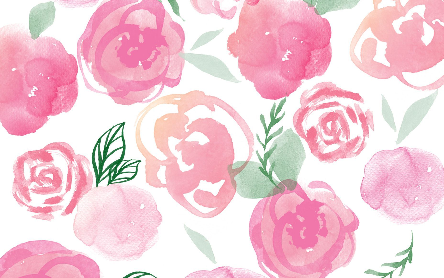 Rose acquerello rosa pastello, 1856x1161 900p, Notebook
