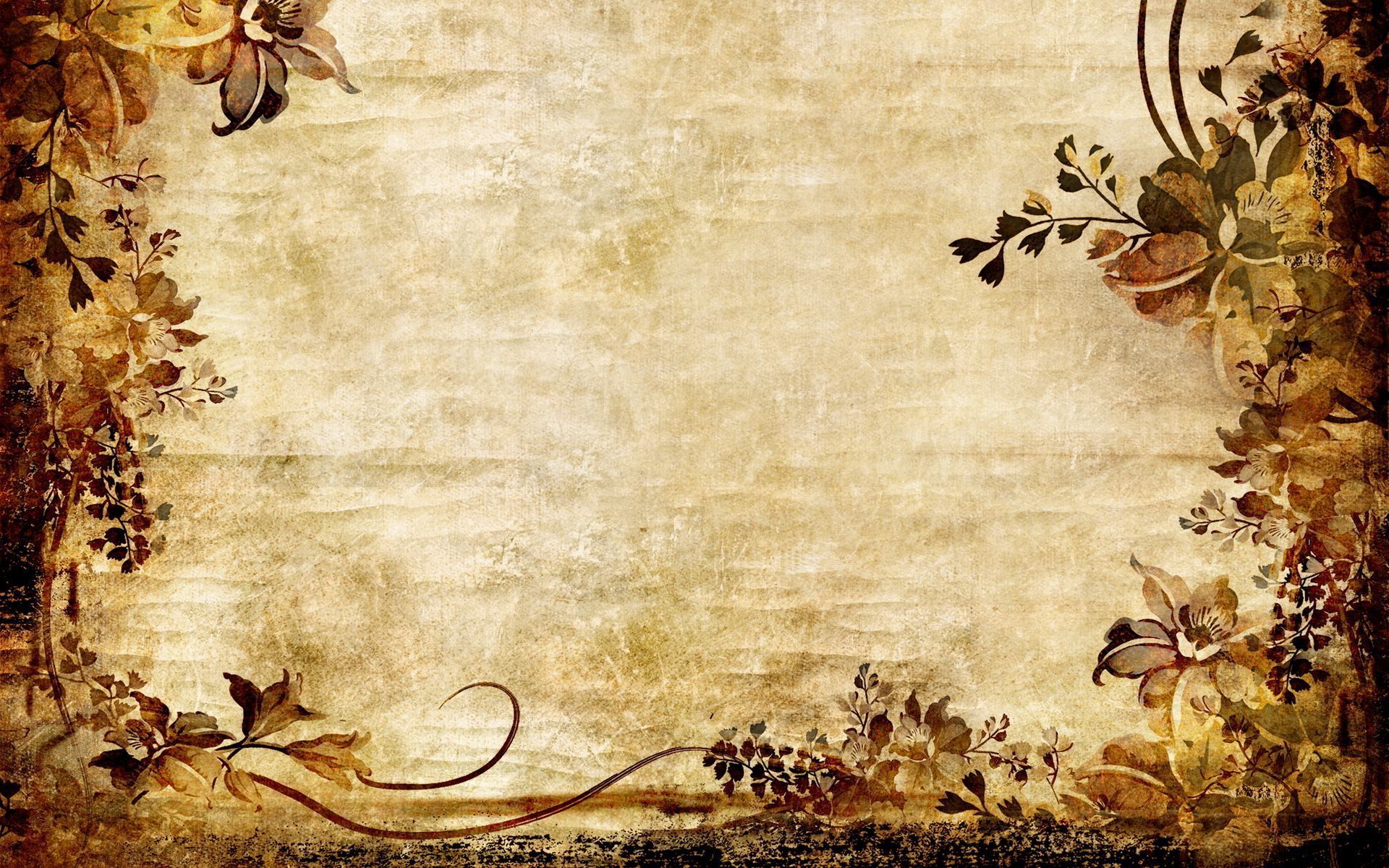 Sfondo vintage floreale seppia, 1920x1200 Full HD+ WUXGA, Laptop