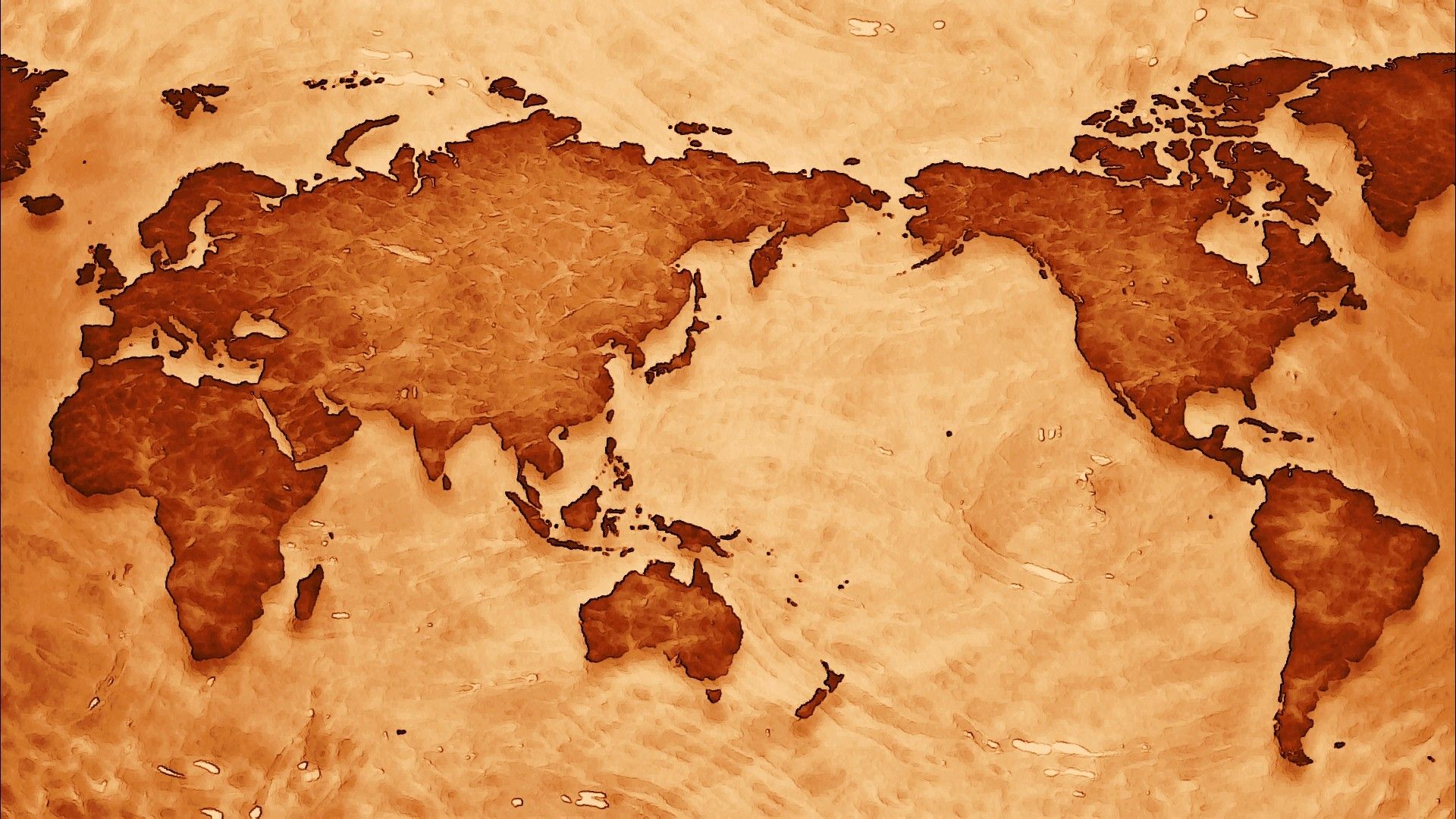 Mappa del mondo antica seppia, 1920x1080 Full HD 1080p, Notebook