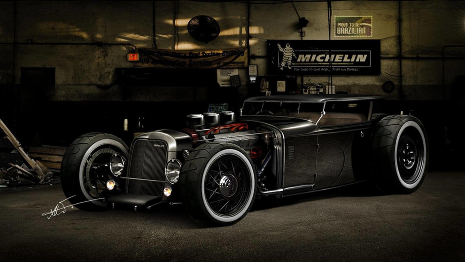 Auto rat rod vintage nera, 1920x1080 1080p, Acer Nitro