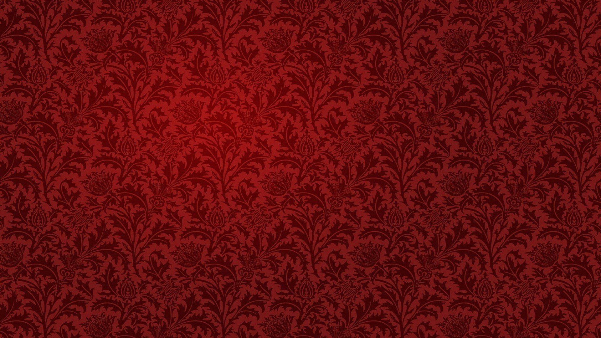 Motivo floreale damascato rosso, 1920x1080 Full HD, MacBook Pro