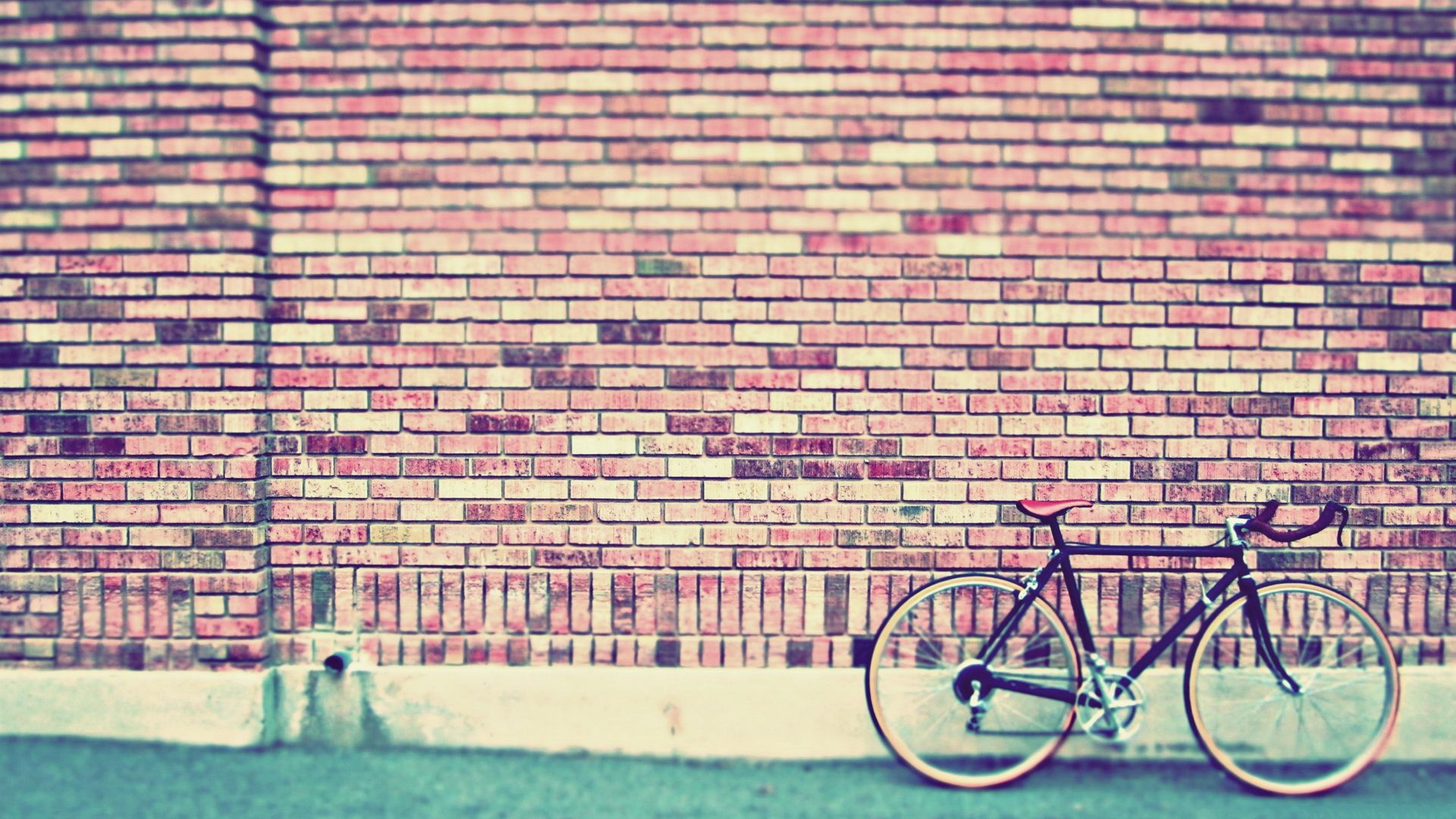 Bicicletta vintage muro mattoni, 1920x1080 1080p, Ultrabook