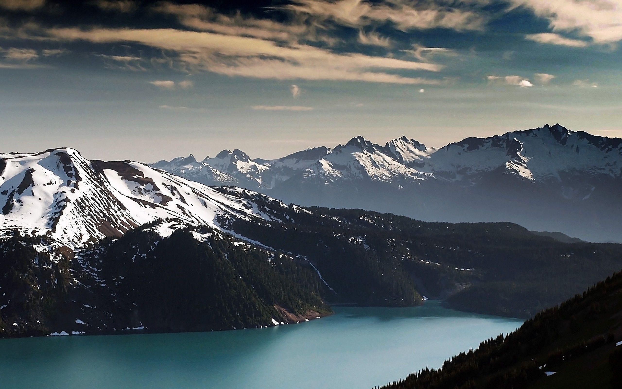 Montagne innevate e lago turchese, 2560x1600 2K, Notebook Gaming