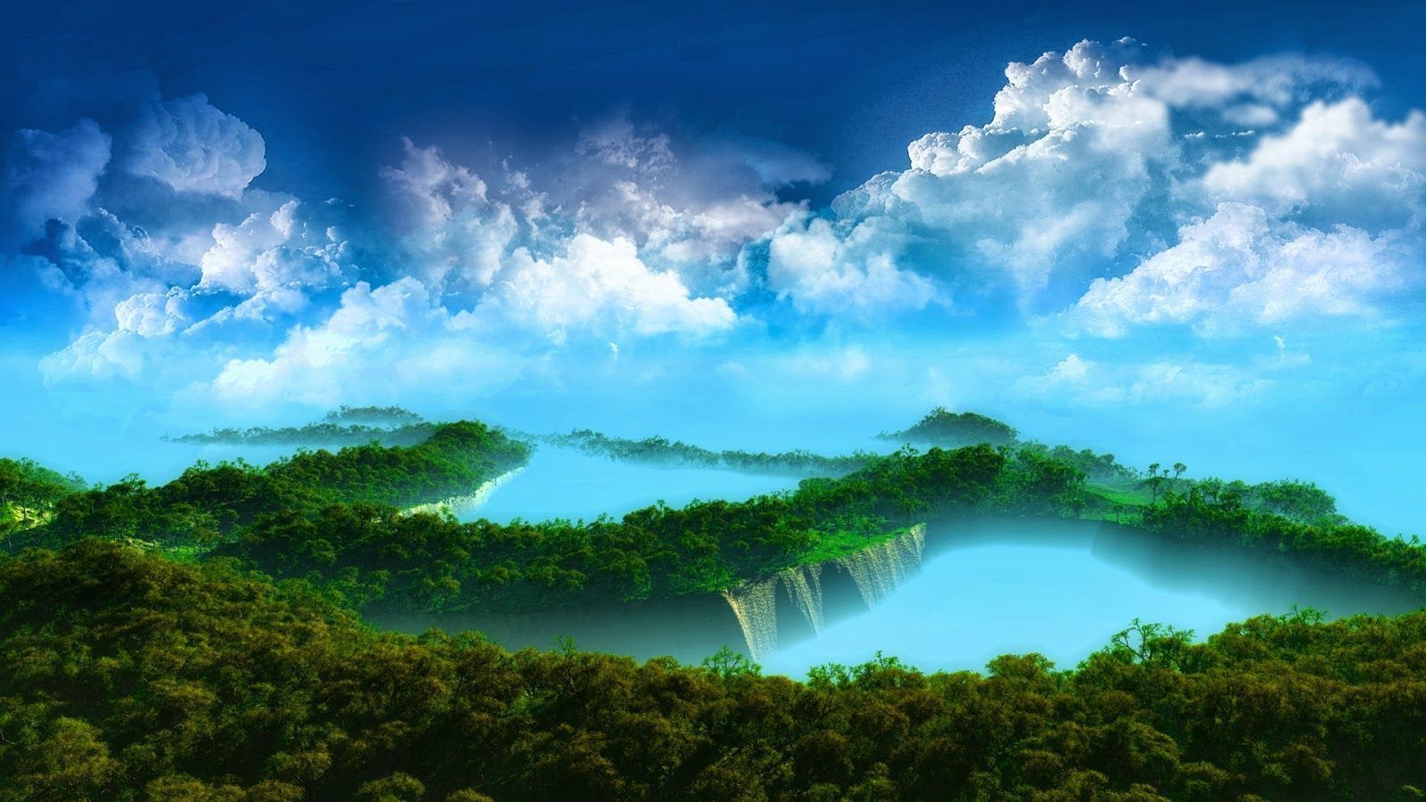Foresta tropicale con nuvole, 1600x900 900p, Acer Nitro