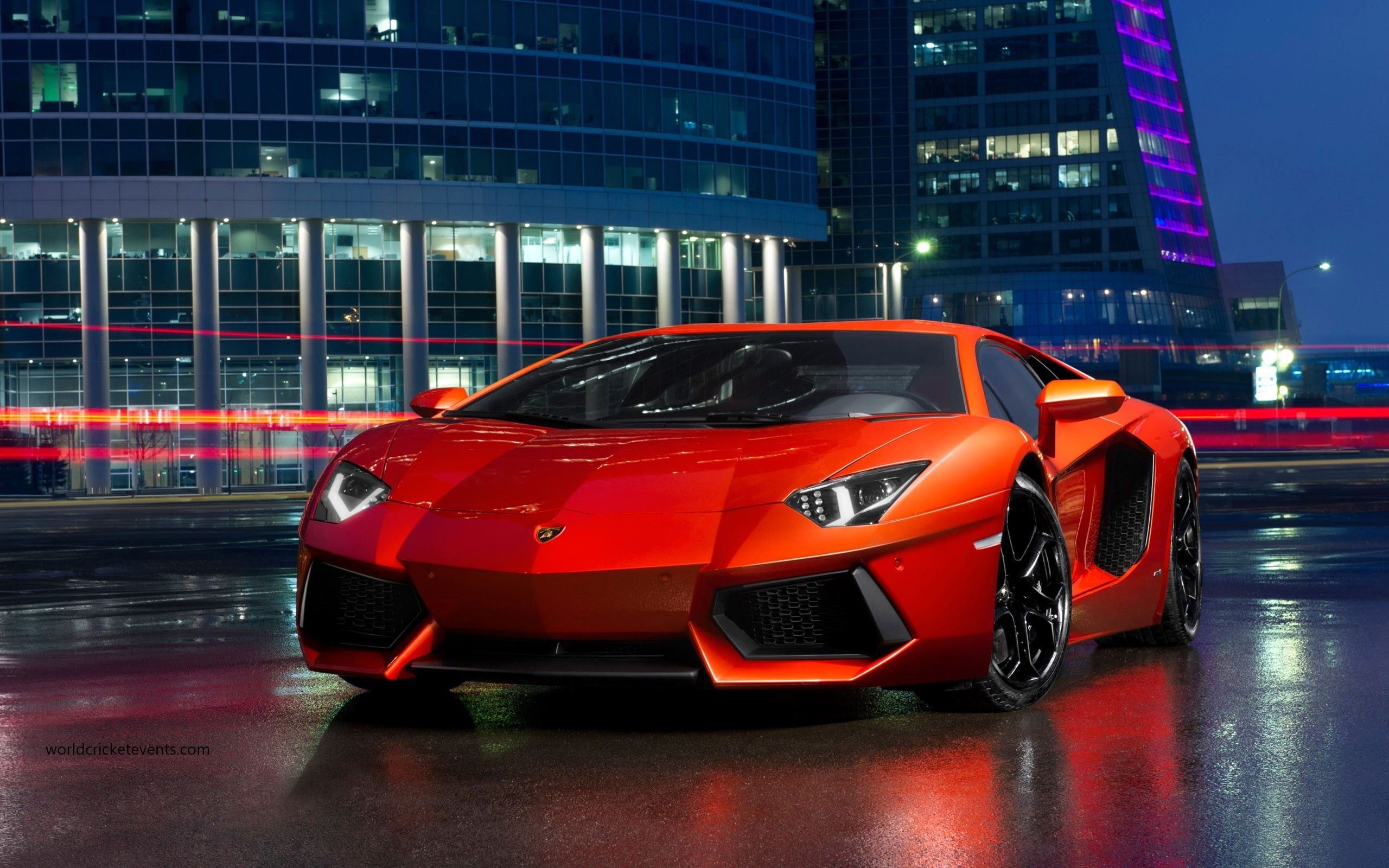 Lamborghini Aventador arancione notte, supercar italiana, 2560x1600 WQXGA, Lenovo Legion