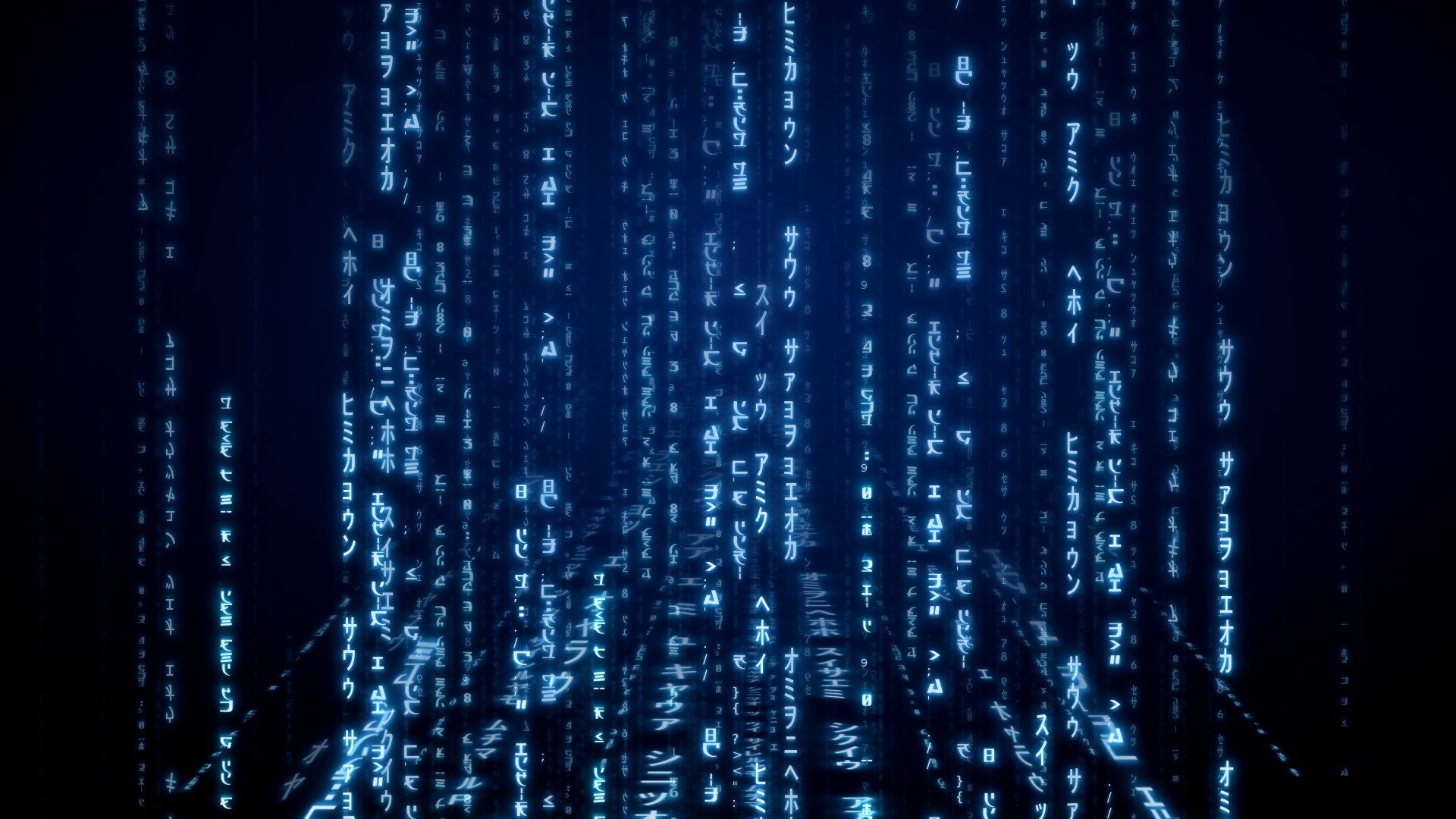 Codice digitale matrix blu, 1920x1080 Full HD 1080p, Dell XPS