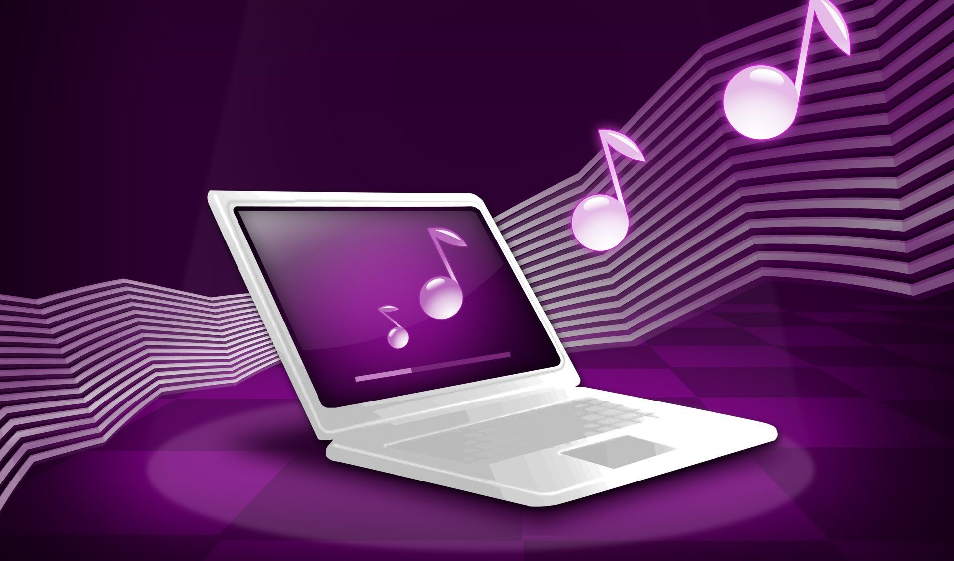 Laptop note musicali viola, 1920x1129 Full HD 1080p, Laptop