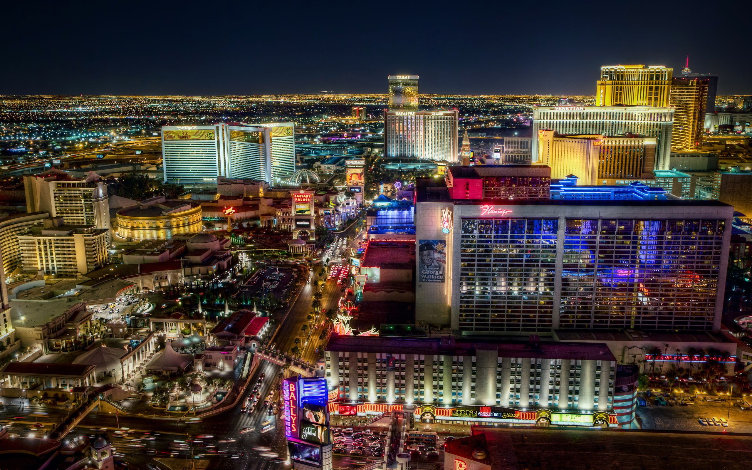 Las Vegas skyline notturno, 2560x1600 2K, MacBook Pro
