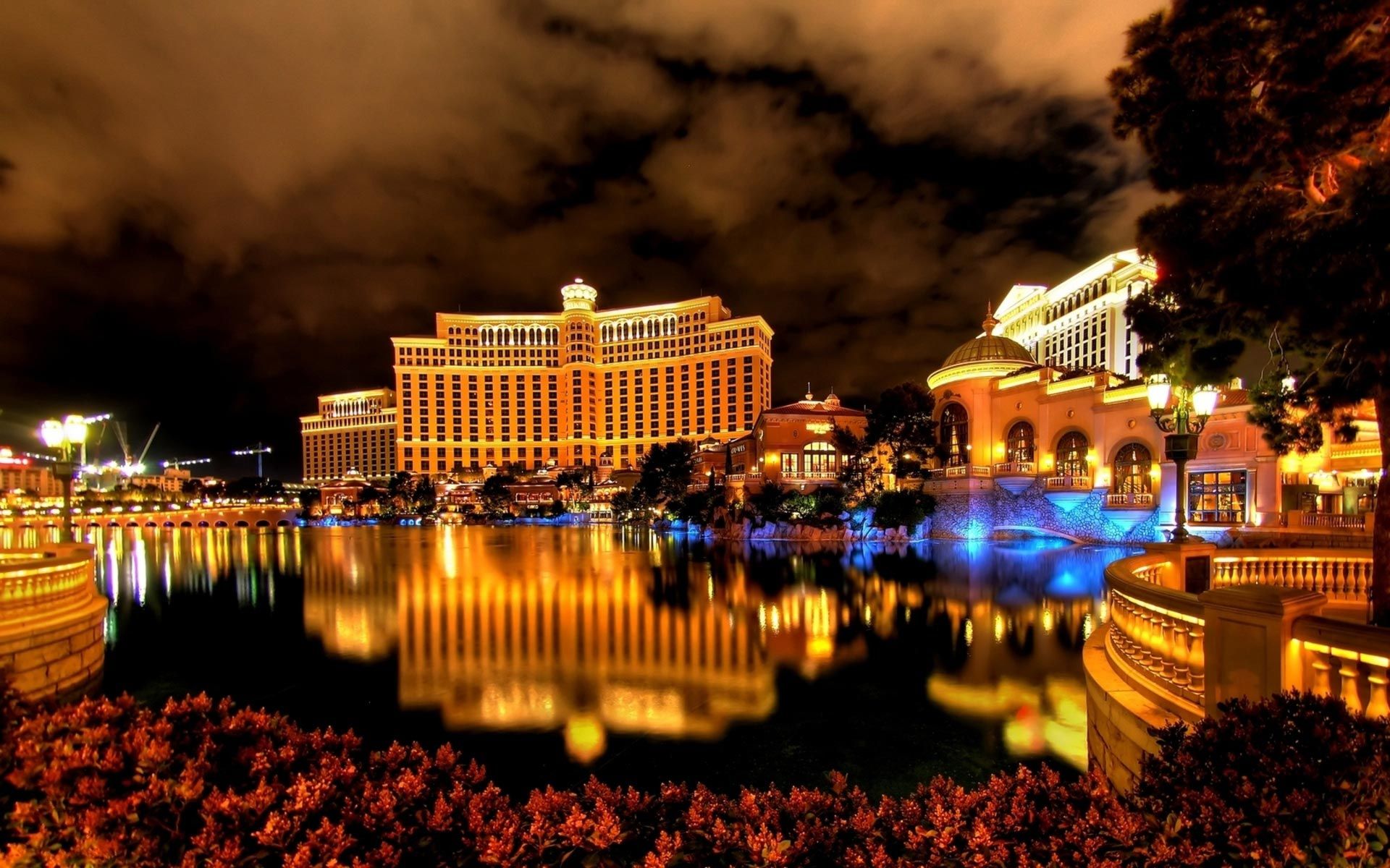 Bellagio Las Vegas notturno, 1920x1200 WUXGA, iMac