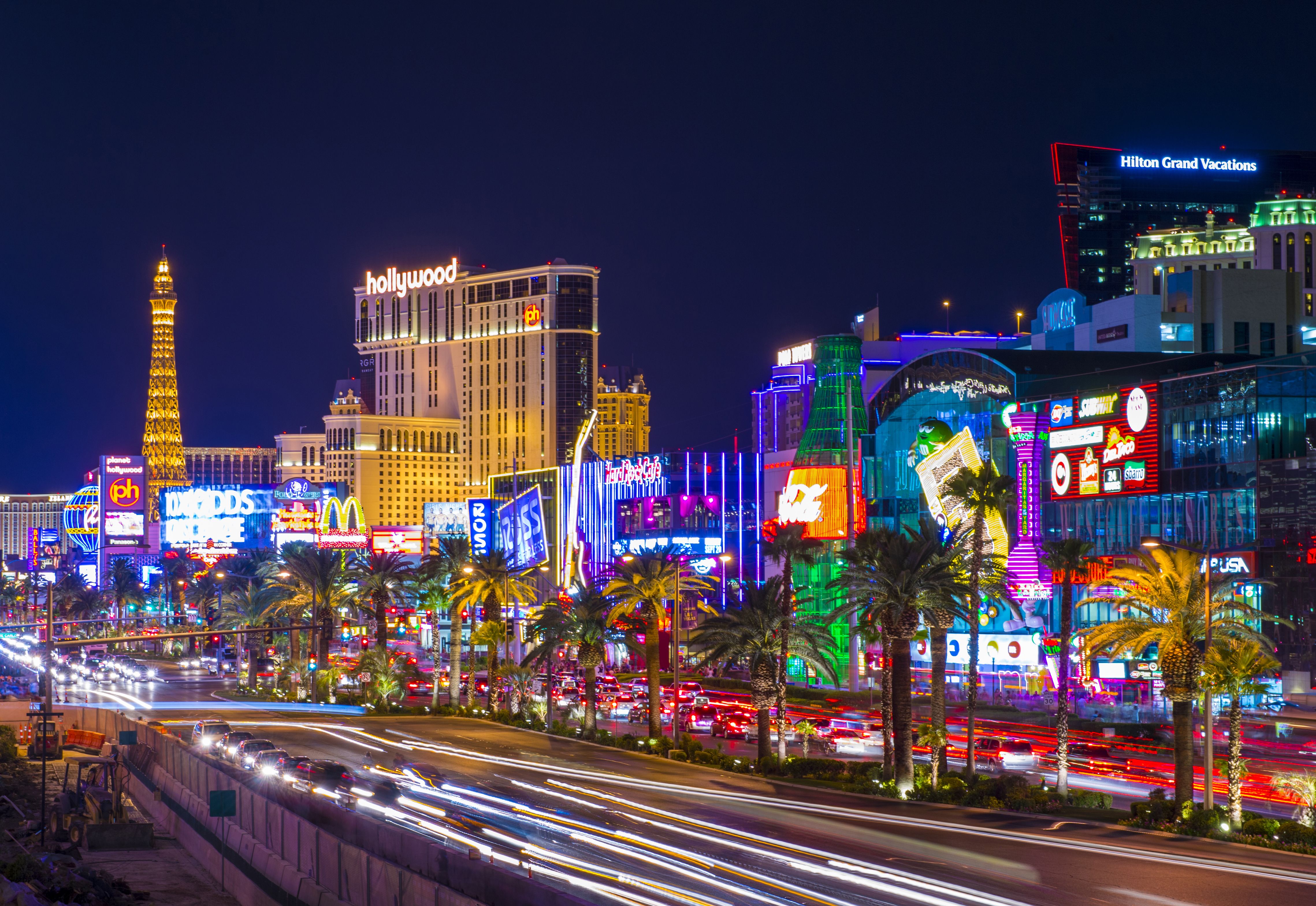 Las Vegas Strip di notte, 4556x3136 UHD, PC 4K