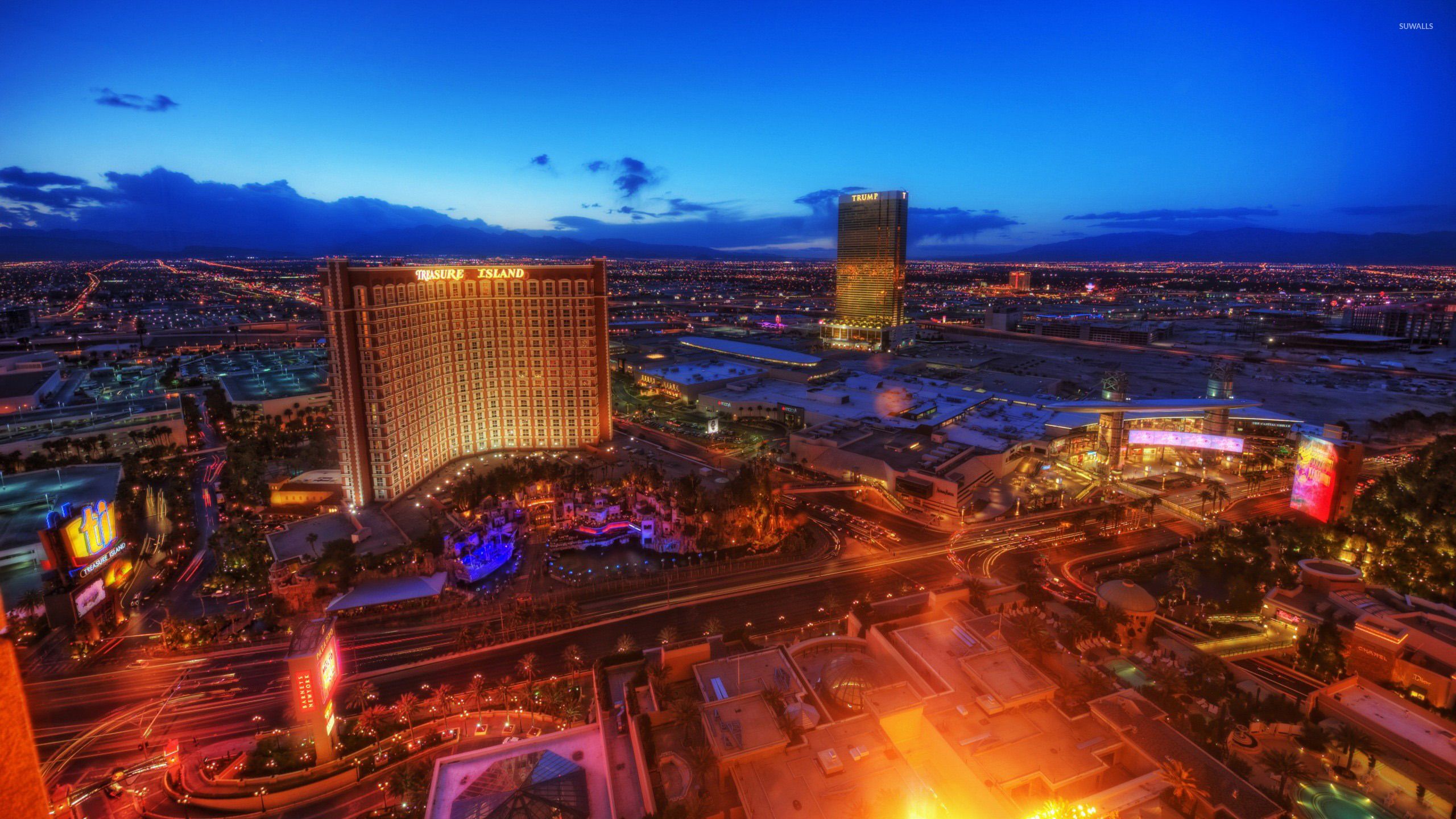 Las Vegas skyline notturno, 2560x1440 1440p, Desktop