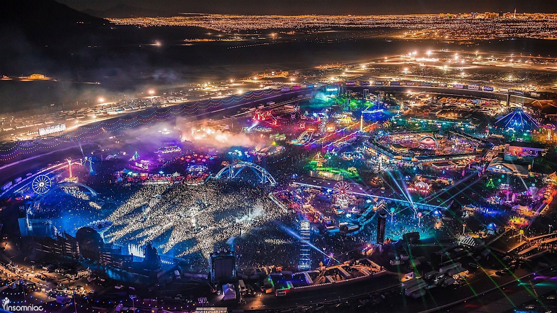 Festival luci notturne EDC, 1920x1080 Full HD, Desktop